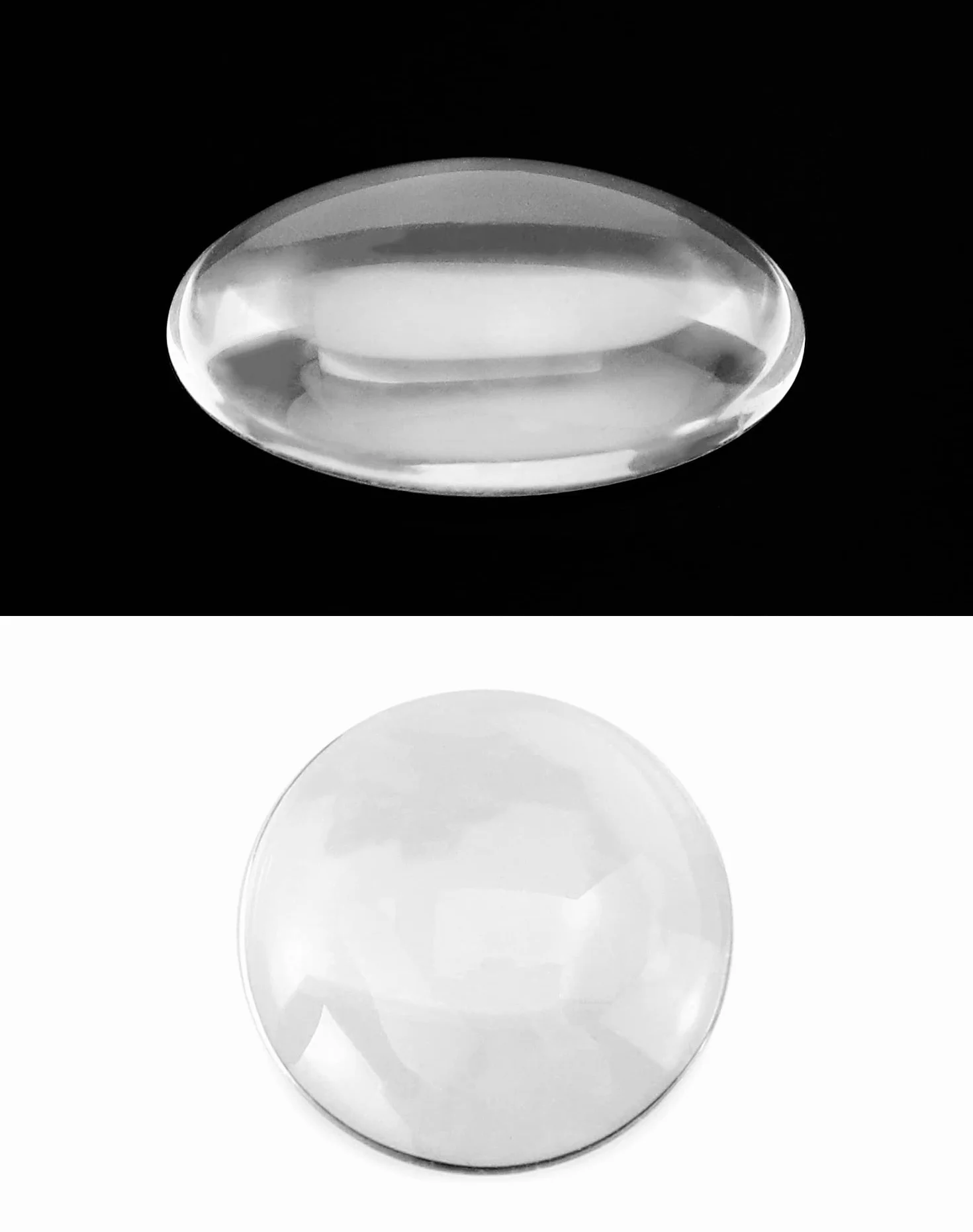 QWORK® 180 szt. Puste szklane kaboszonowe i okrągłe magnesy z samoprzylepnym do rękodzieła, małe magnesy na lodówkę i tablicę (25 mm)