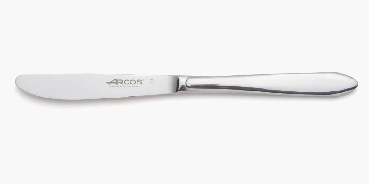 Arcos seria 560600 Berlin-deser nóż stołowy - monoblok jednoczęściowego ze stali nierdzewnej 90 mm (3,54 cala) srebrny kolor, 18/8
