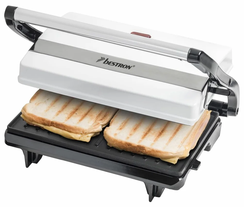 Bestron Grill Panini, Biały, 76 cm, 27 x 23 x 9 cm; 1.25 kg