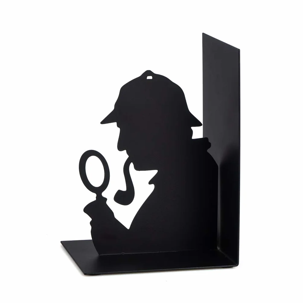 Balvi - Sherlock czarna podpórka na książki z metalu. Oryginalny design