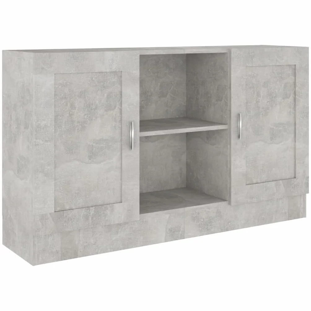 vidaXL Szafka, szarość betonu, 120x30,5x70 cm, materiał drewnopochodny