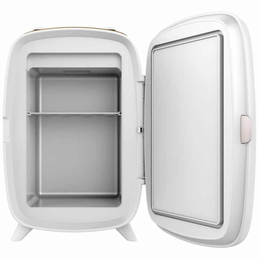 Cecotec Mini Lodówka Kosmetyczna 6L CoolingBeauty 6000 Mirror Rose. Mini lodówka z zewnętrznymi lustrzanymi drzwiami, LED Lud z 3 intensywnościami, chłodzenie do 10ºC