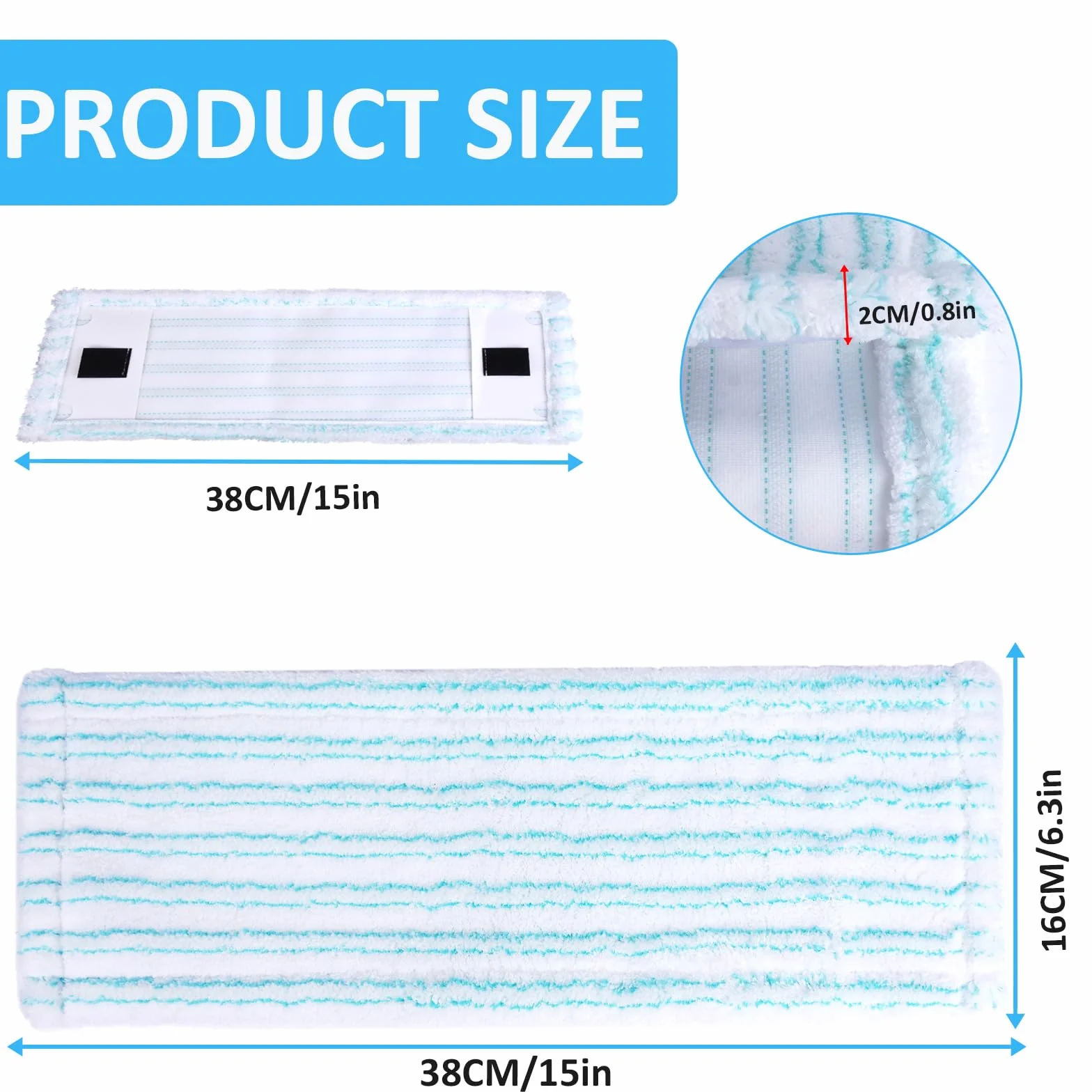 4 Sztuk Wycieraczek Podłogowych do Clean Twist M Ergo 2.0, 2 Rodzaje systemu z mikrofibry, zamiennik do wszystkich podłóg, efektywna absorpcja wody, silne odkażanie