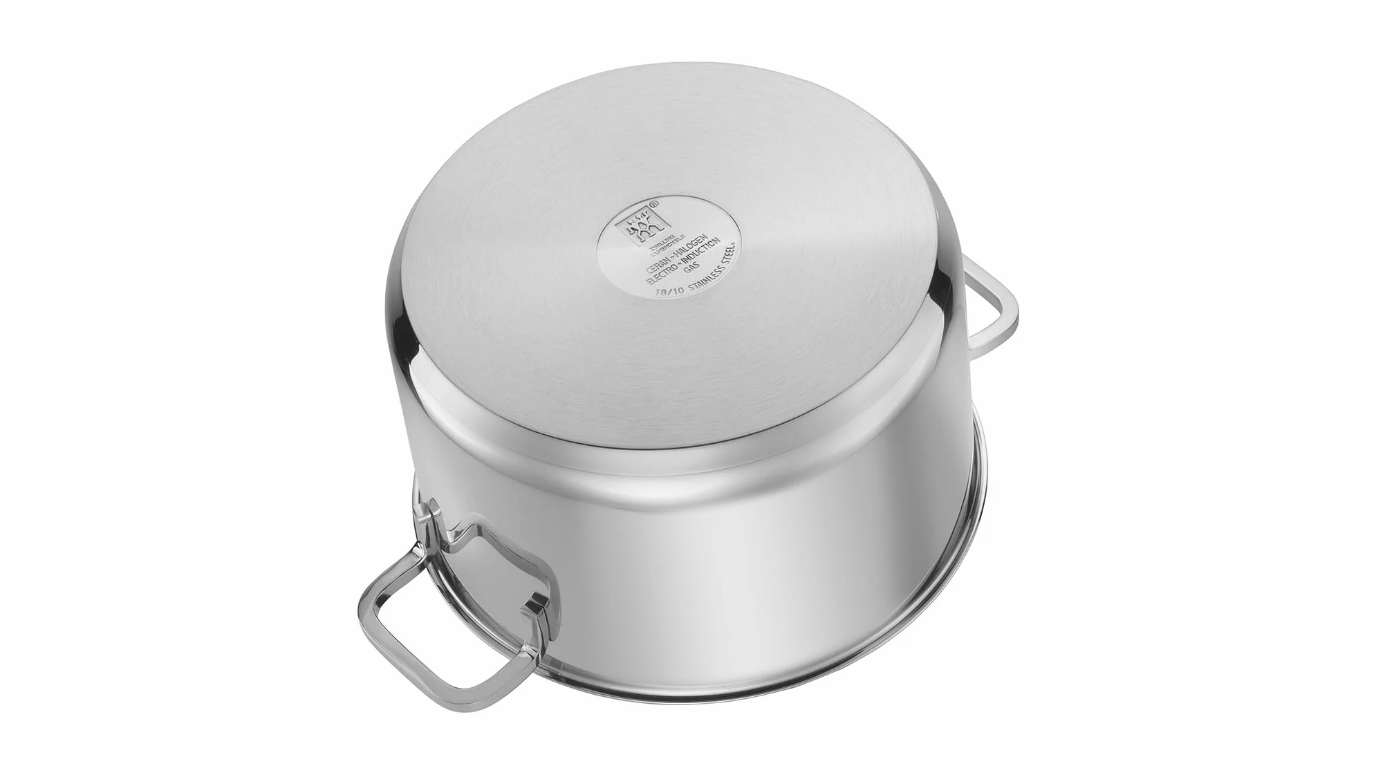 ZWILLING Kochtopf-Set, 5-tlg., 4 Deckel, Induktionsgeeignet, Edelstahl, Quadro