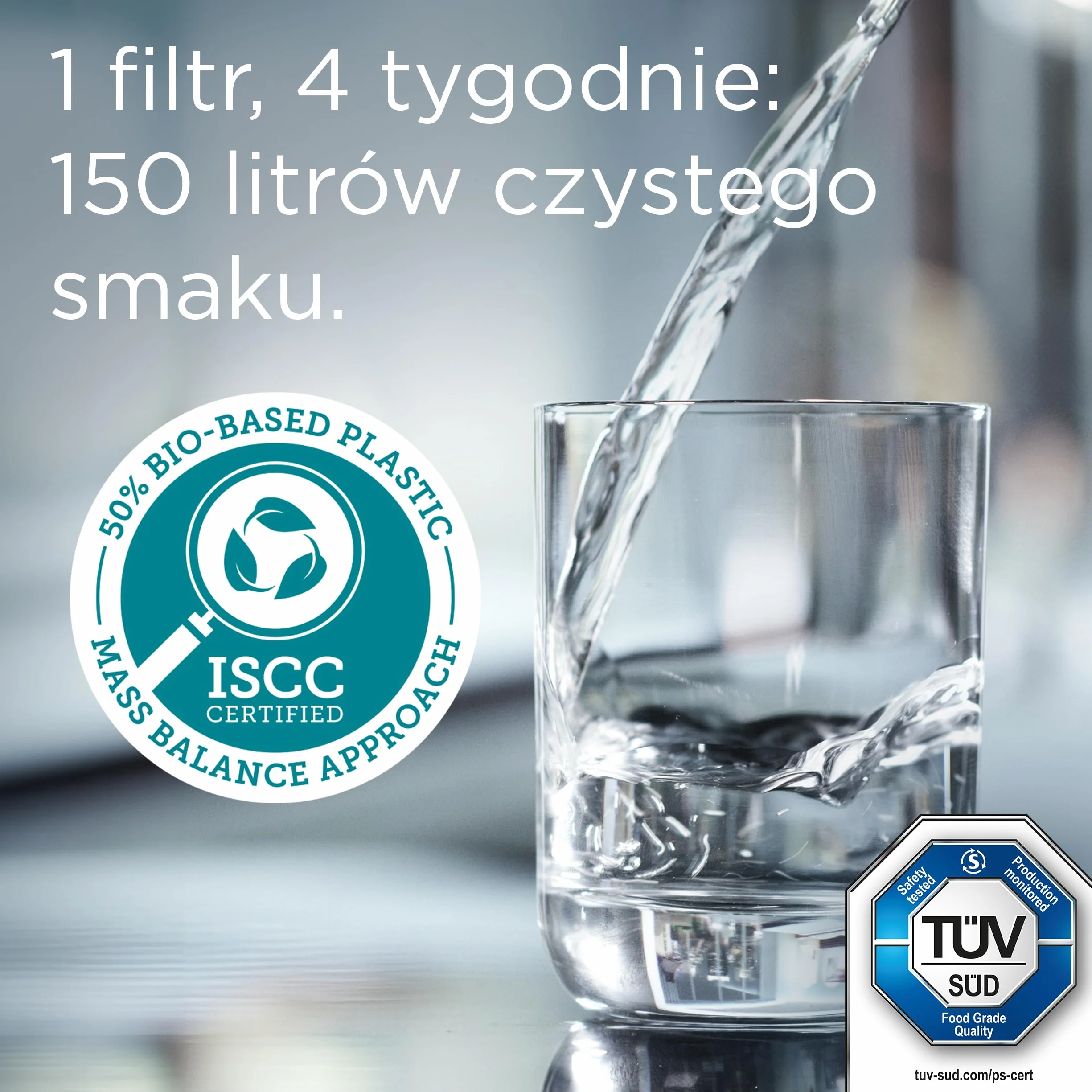 BRITA Dzbanek filtrujący Marella biały (2,4 l) z 3 oryginalnymi filtrami BRITA MAXTRA PRO Pure Performance redukującymi chlor, kamień, PFAS i metale – elegancja i funkcjonalność