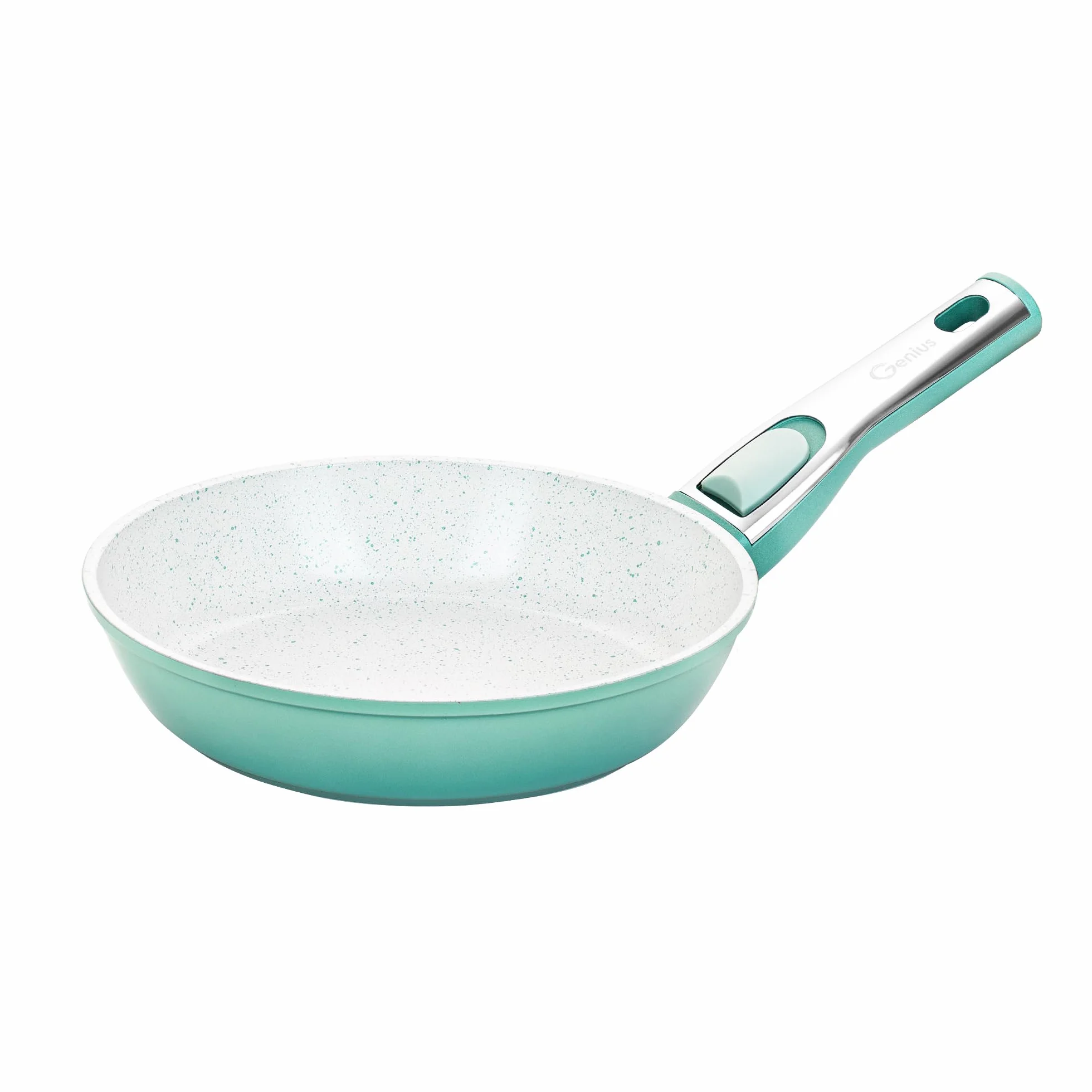 Genius Cerafit Revolution Patelnia 20 cm z ceramiczną powłoką zapobiegającą przywieraniu, mała patelnia, zdejmowany uchwyt, wszystkie rodzaje kuchenek, kuchenek indukcyjnych, nadaje się do mycia w