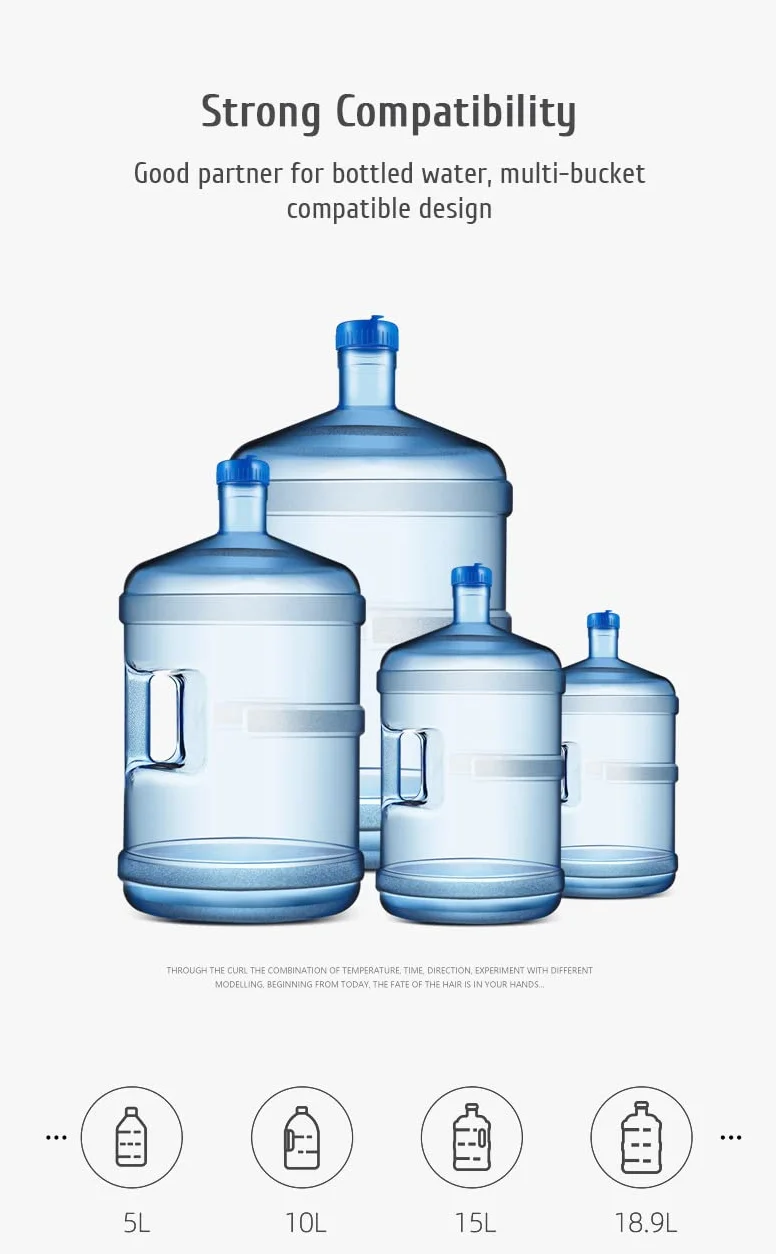 Elektryczna pompa wody beczkowej USB, automatyczny dozownik do wody, do butelek 3-5 galonów (18,5 l)
