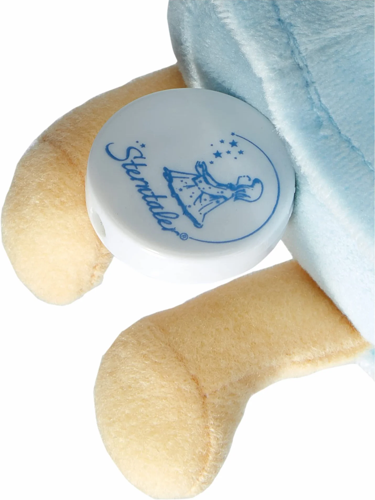 Sterntaler Mini pozytywka Anioł Stróż, zintegrowana zabawka, rozmiar: 17 cm, niebieski