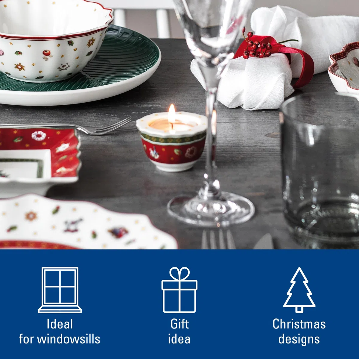 Villeroy & Boch Toy'S Delight Świecznik na Podgrzewacze, Czerwony, S