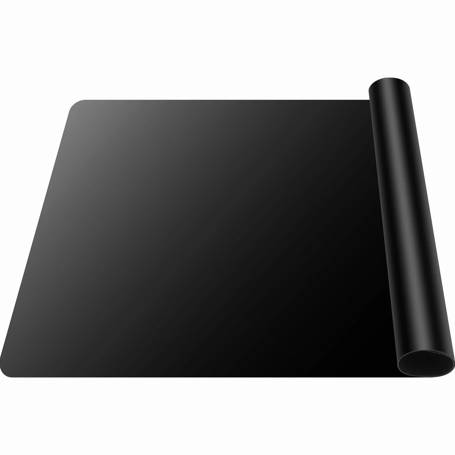 Kssvzz Duża mata silikonowa do żywicy 70 x 50 cm, nieprzywierająca mata silikonowa na blat roboczy, odporna na wysokie temperatury, ochraniacz blatu kuchennego, czarna