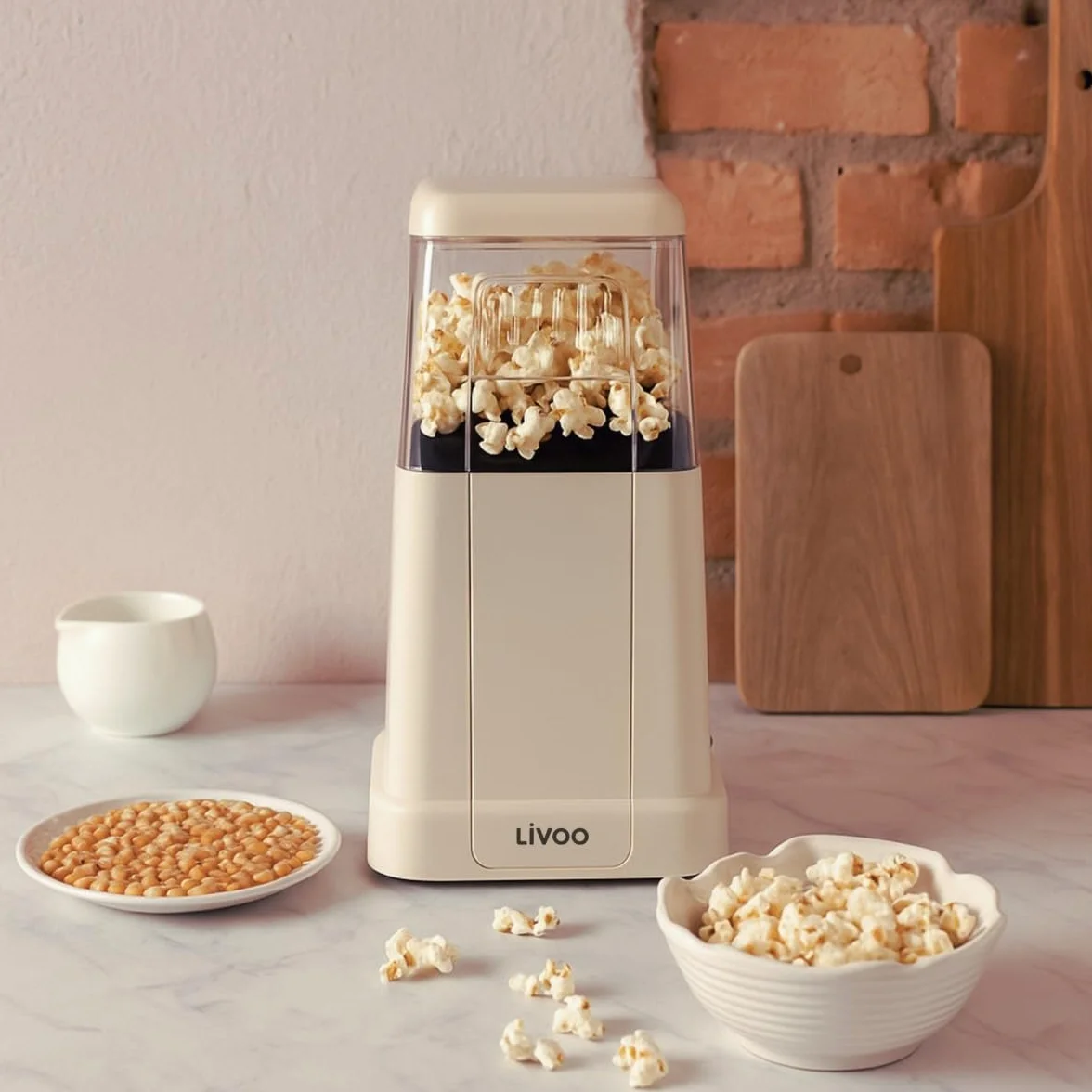 LIVOO Maszyna do popcornu 1200W DOM497 ochrona przed przegrzaniem