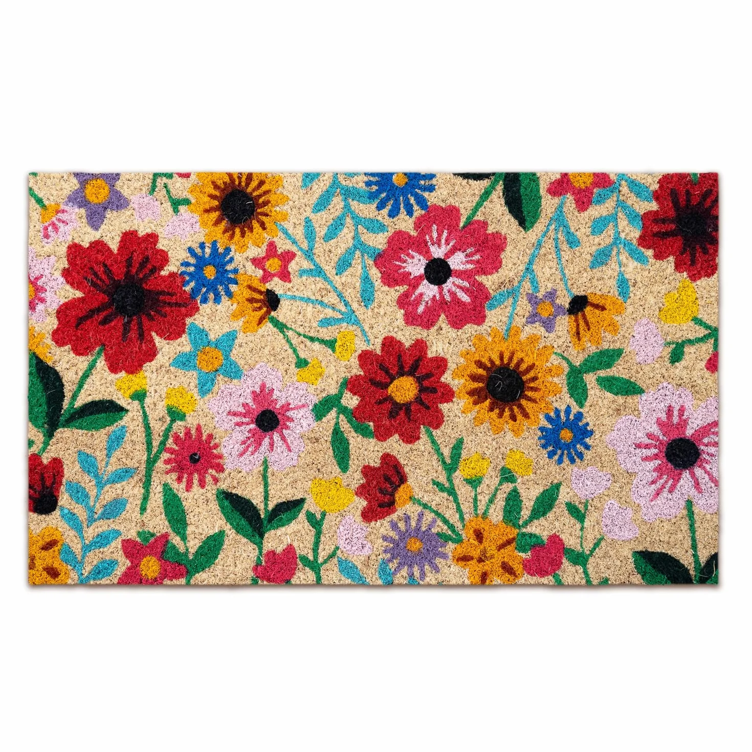 Wycieraczka wejściowa do domu Oryginał - Botaniczny - 40 x 70 cm - Dywan wejściowy do domu na zewnątrz i wewnątrz - Wycieraczka kokosowa - wytrzymała i antypoślizgowa