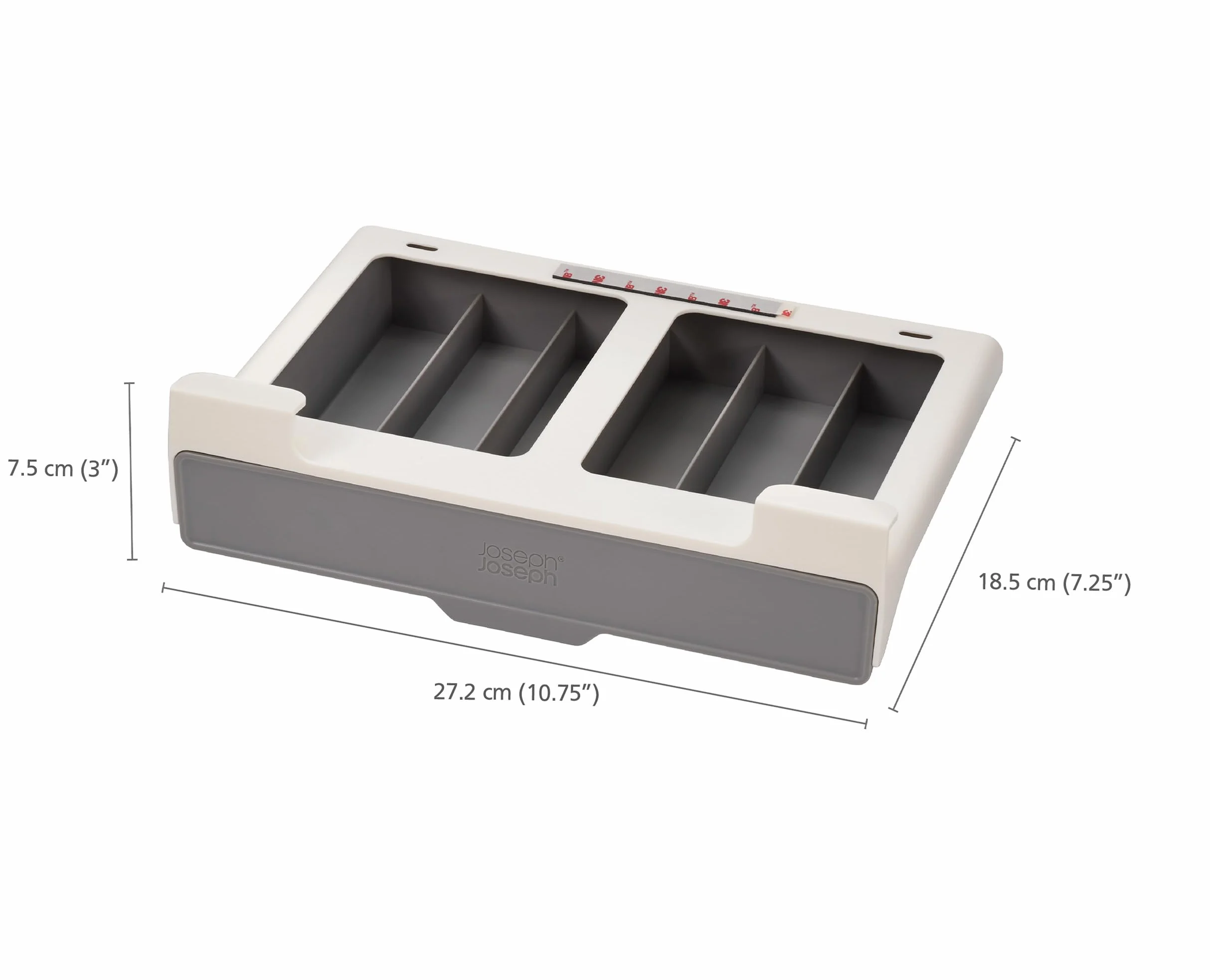 Joseph Joseph CupboardStore - Oszczędzająca miejsce szuflada na kapsułki pod półką, 30 szt, pasująca do oryginalnych kapsułek Nespresso