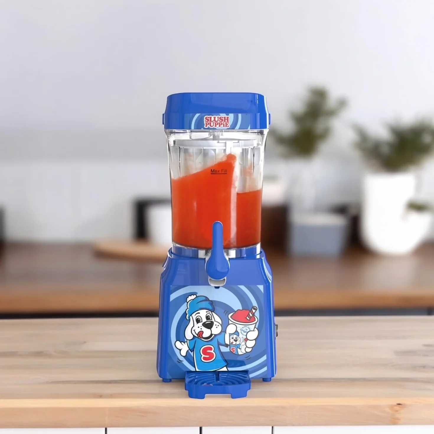 Slush Puppie slushi machine - 1 litr lodowatej zabawy w dobrym stylu, przenośna wytwornica lodu slush, stwórz własny lód slush