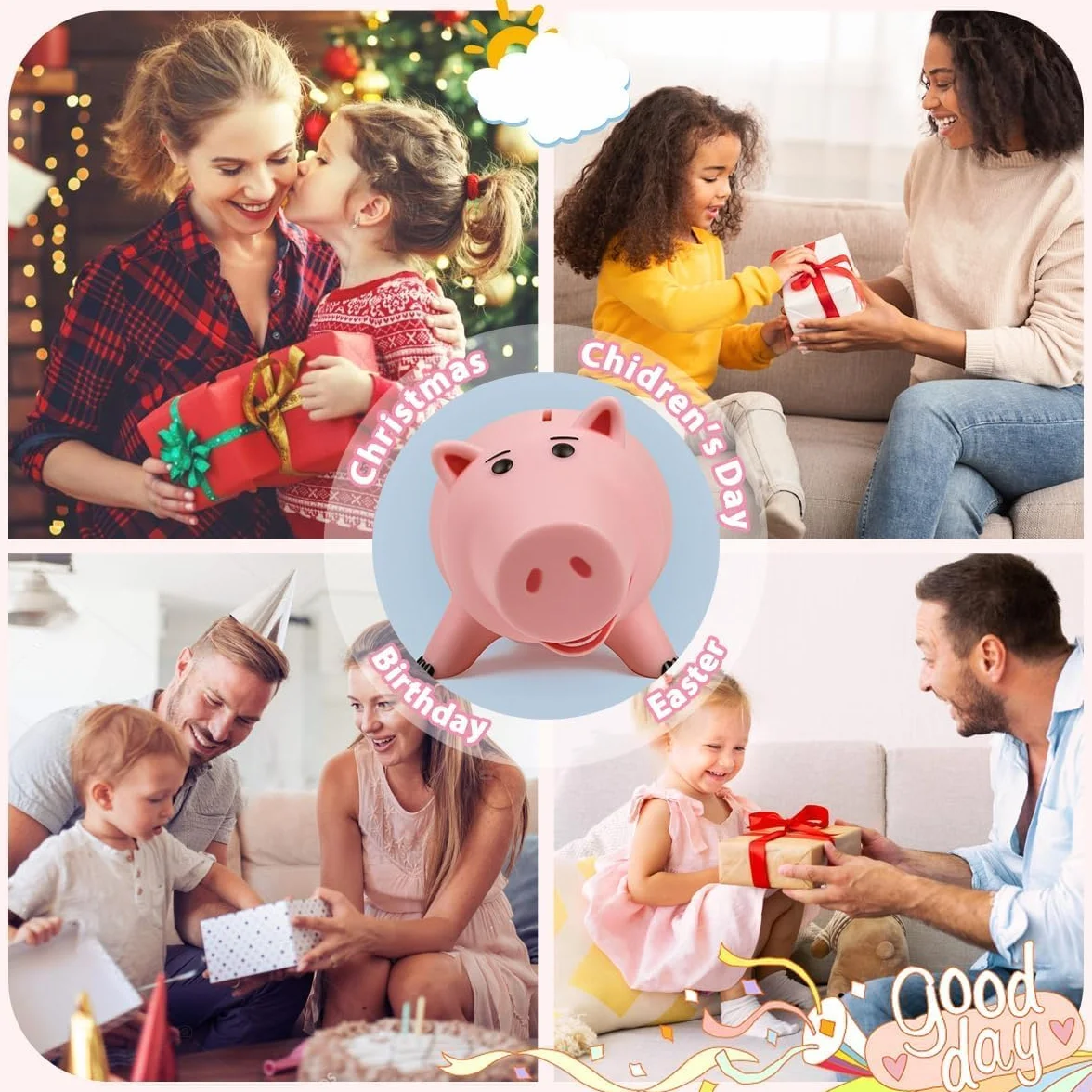 Creamily Hamm Toy Story Skarbonka Plastikowe Pudełko na Monety Różowy