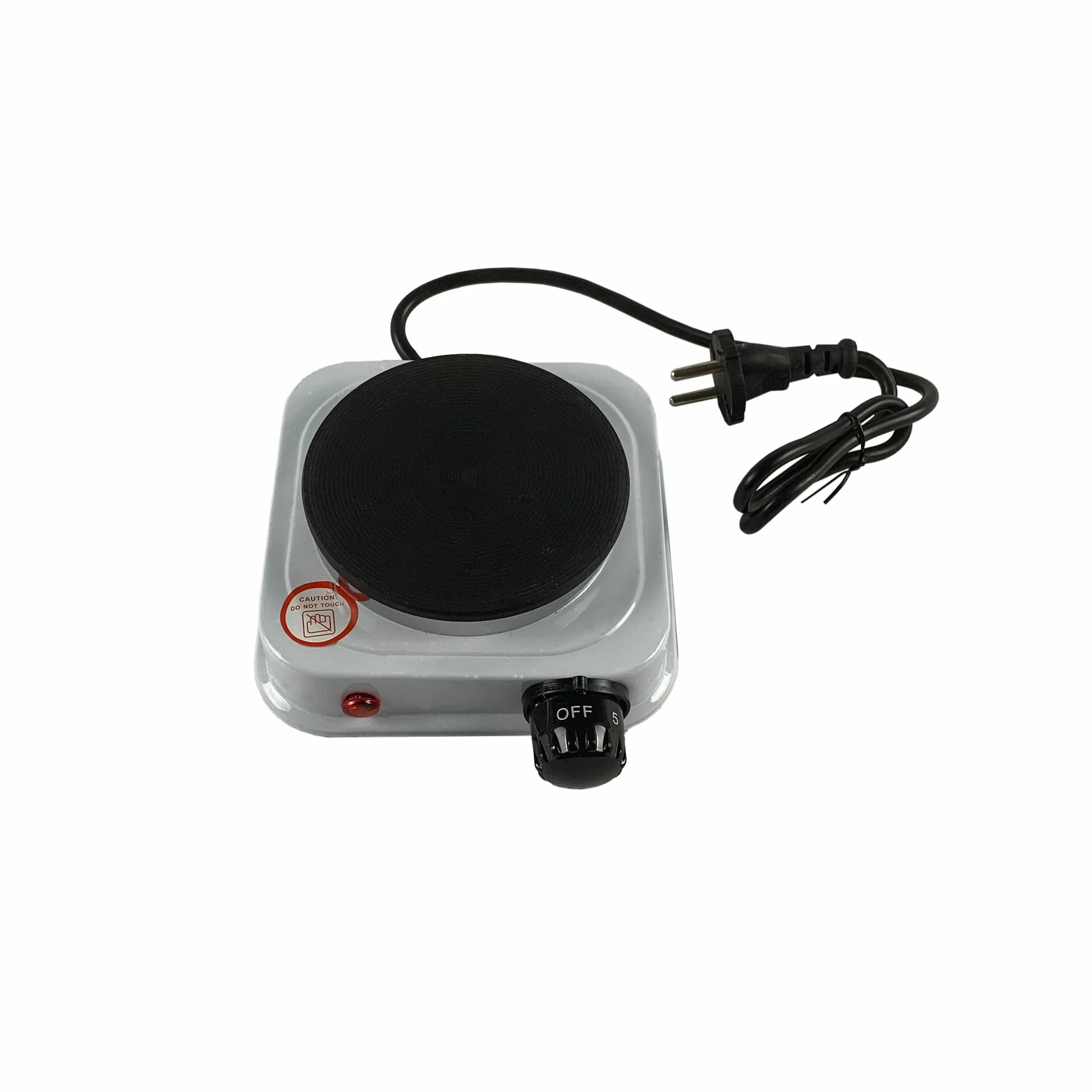Mini Kuchenka Elektryczna 500W Żeliwa Płyta Podróży Camping 108 mm