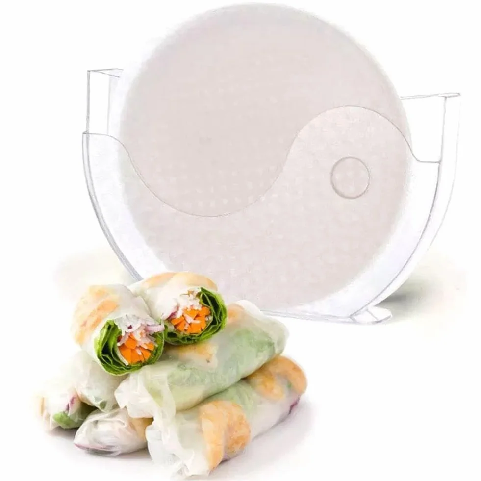 Pojemnik do pakowania papieru ryżowego do rolek, miski na wodę, uchwyt na papier ryżowy, wietnamskie pudełko, narzędzia kuchenne