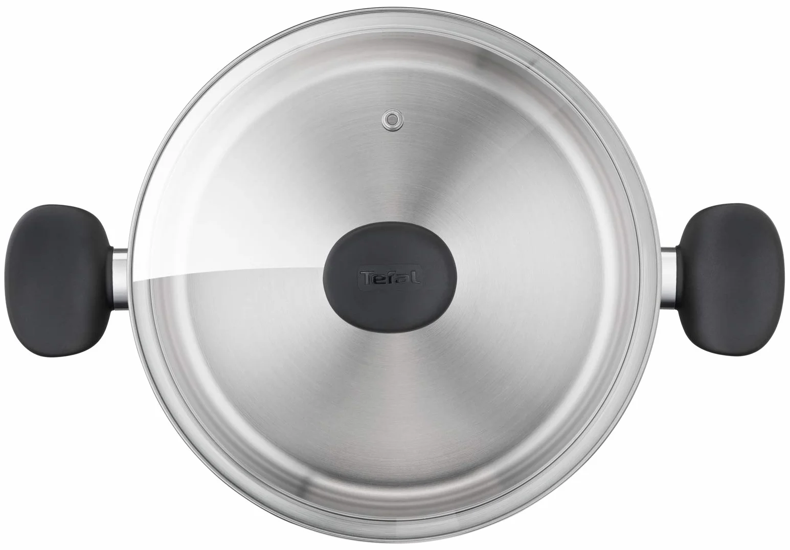 Tefal Dutch Oven 24 cm (5,3 l) + szklana pokrywka, wszystkie źródła ciepła, w tym indukcja, stal szlachetna klasy premium, E3084604