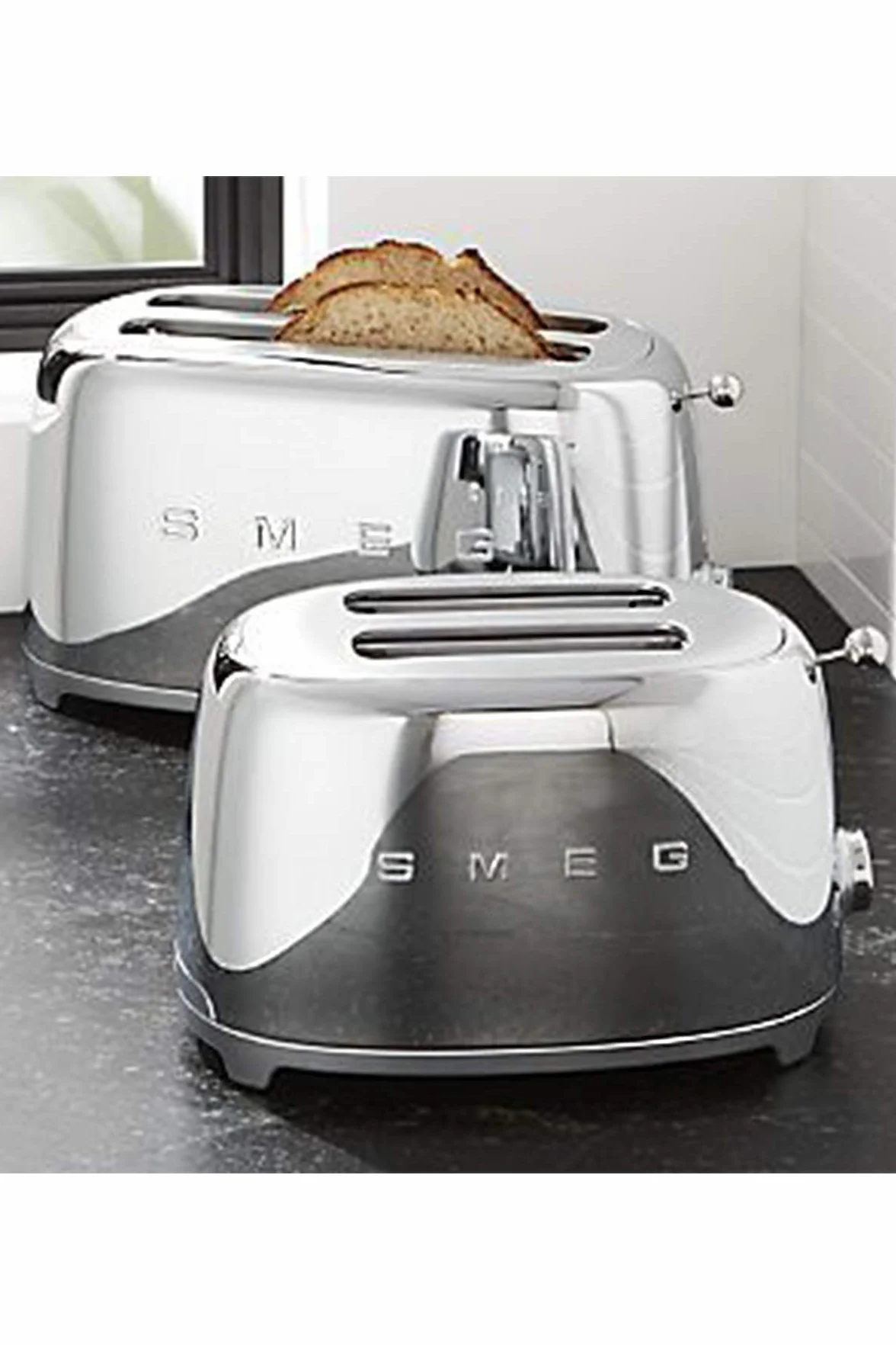 Smeg TSF02SSEU grille-pain 6 4 part(s) 1500 W Chrome