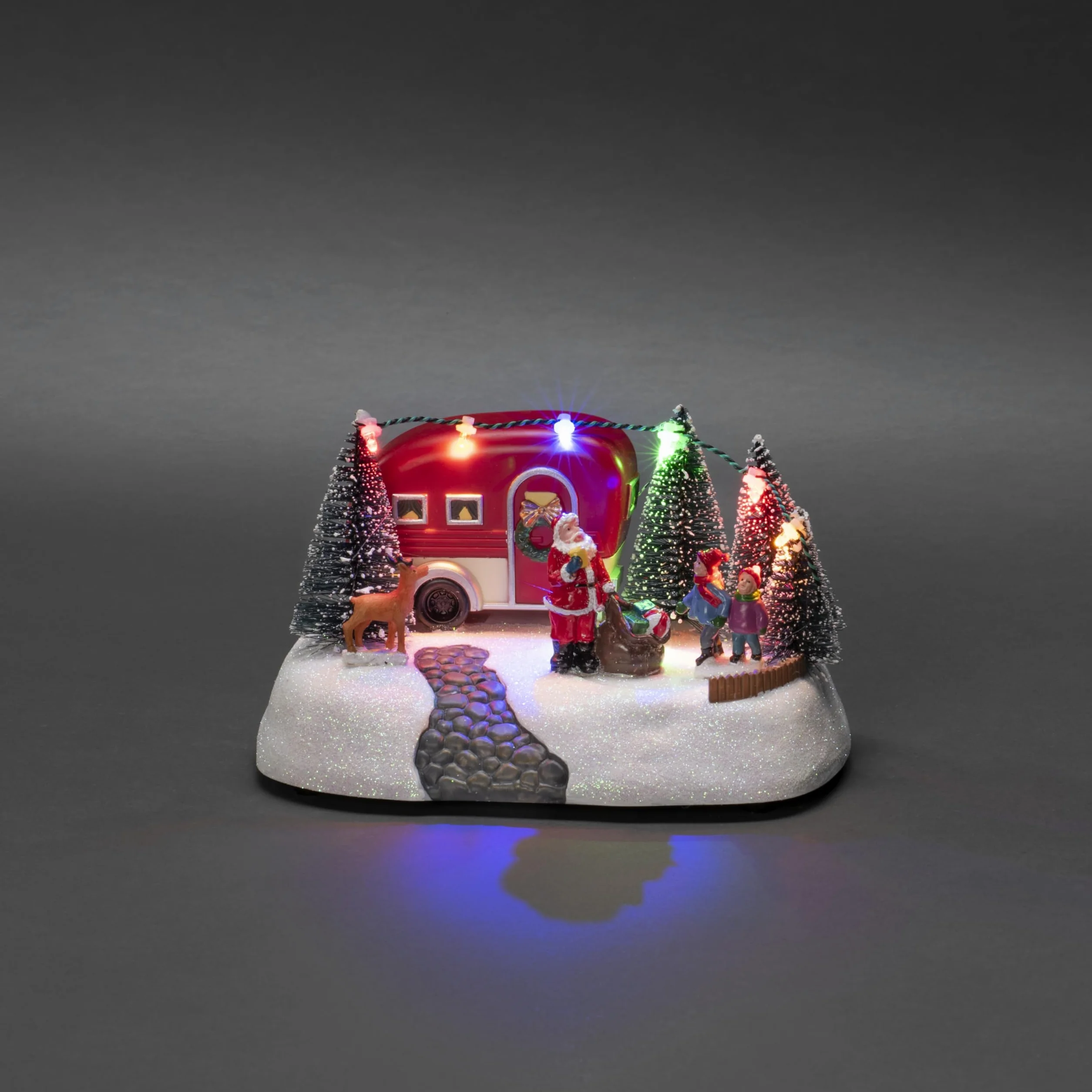 Konstsmide Przyczepa kempingowa LED, 6 kolorowych diod, na baterie, do użytku wewnątrz - 4238-000