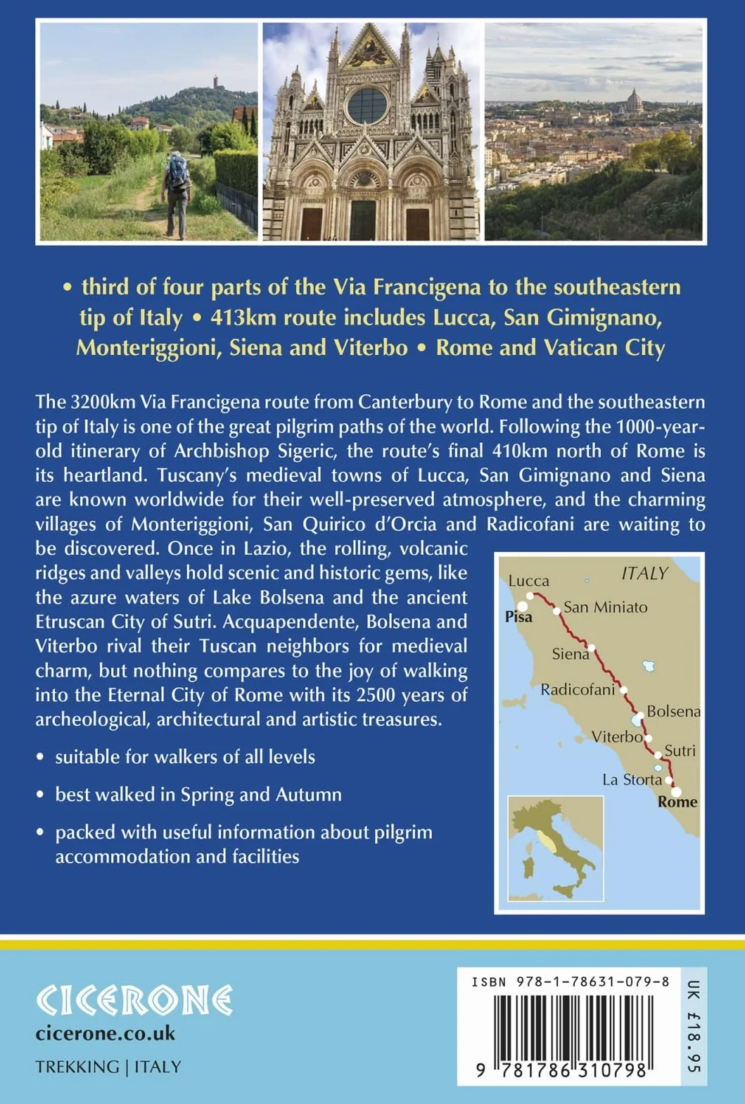 Walking the Via Francigena Pilgrim Route - Part 3: Lucca to Rome