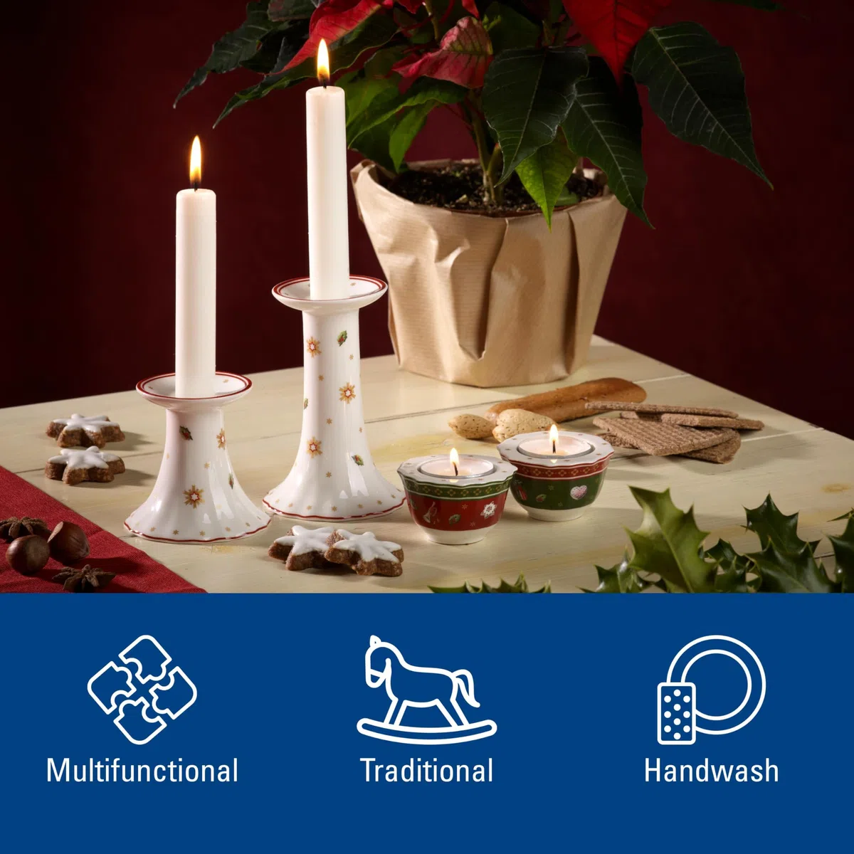 Villeroy & Boch Toy'S Delight Świecznik na Podgrzewacze, Czerwony, S