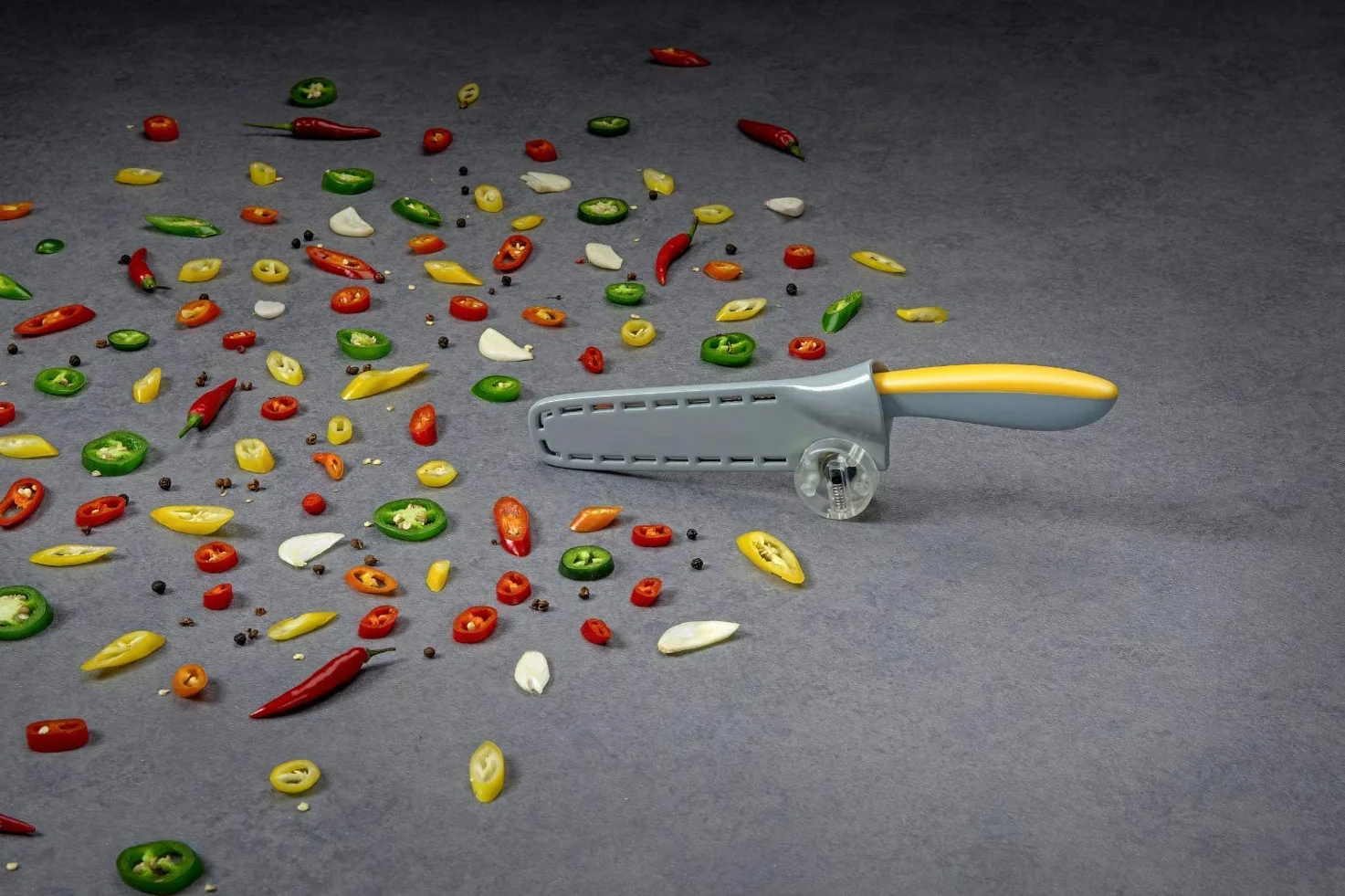 Nirosta Eversharp mały nóż Santoku kuchenny ze stali nierdzewnej Soft-Touch 13 cm