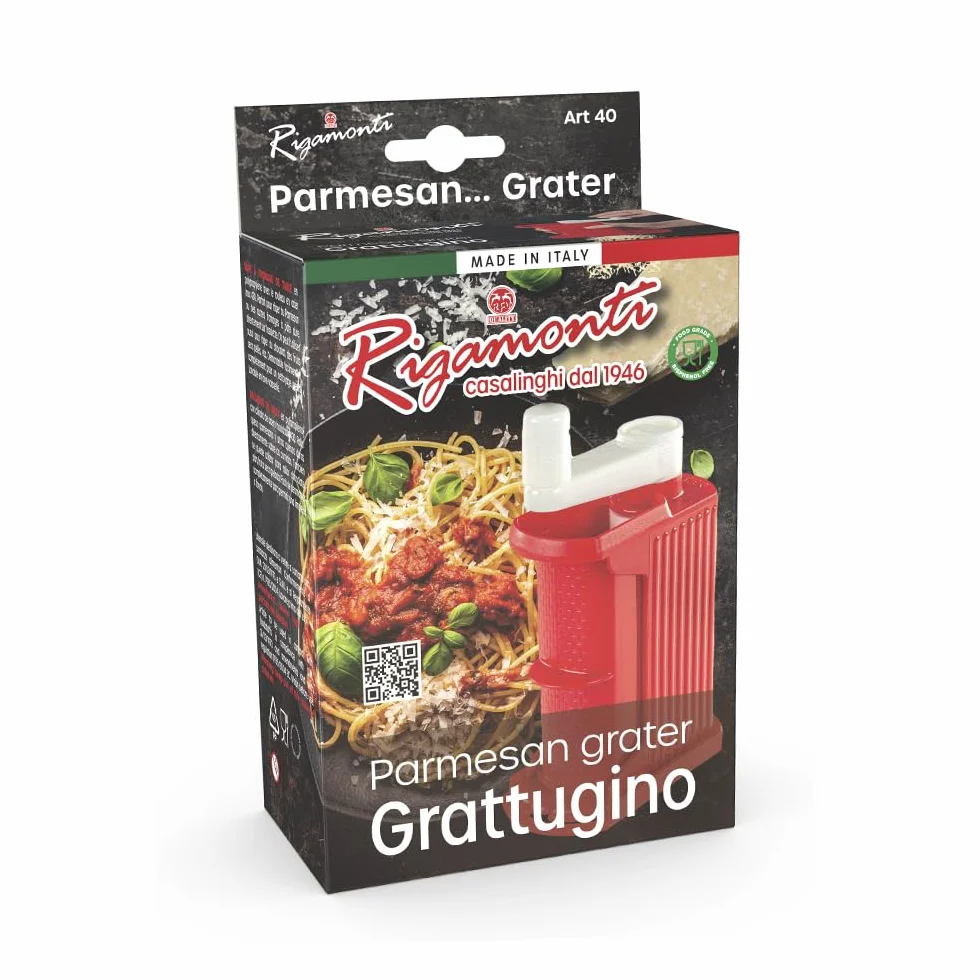 Rigamonti Tarka stołowa „Parmesan Tarka” - ręczna tarka do parmezanu, grany i dojrzewanego sera - łatwa w użyciu i czyszczeniu - pojedyncze pudełko