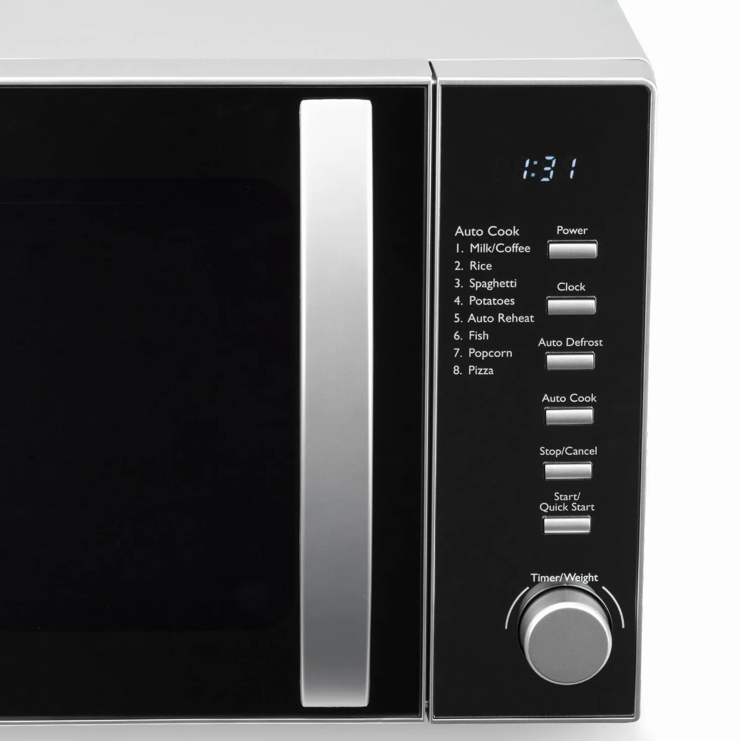 H.Koenig VIO2 Compact Digital Kuchenka mikrofalowa 20 l, 700W, gramofon 24,5 cm, programowalny wielofunkcyjny 6 poziomów ogrzewania, rozmrażania i ekspresu, timer 60min, efekt czarnego lustra