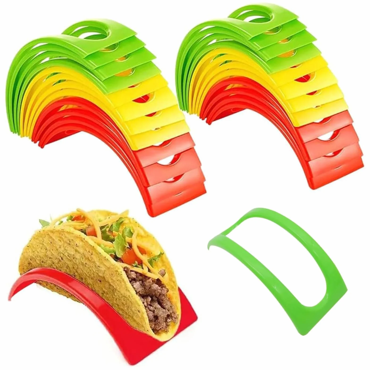 Taco uchwyt na taco, 32 sztuki, taco taco, twardy plastik, stojak taco, stojak do restauracji, domu
