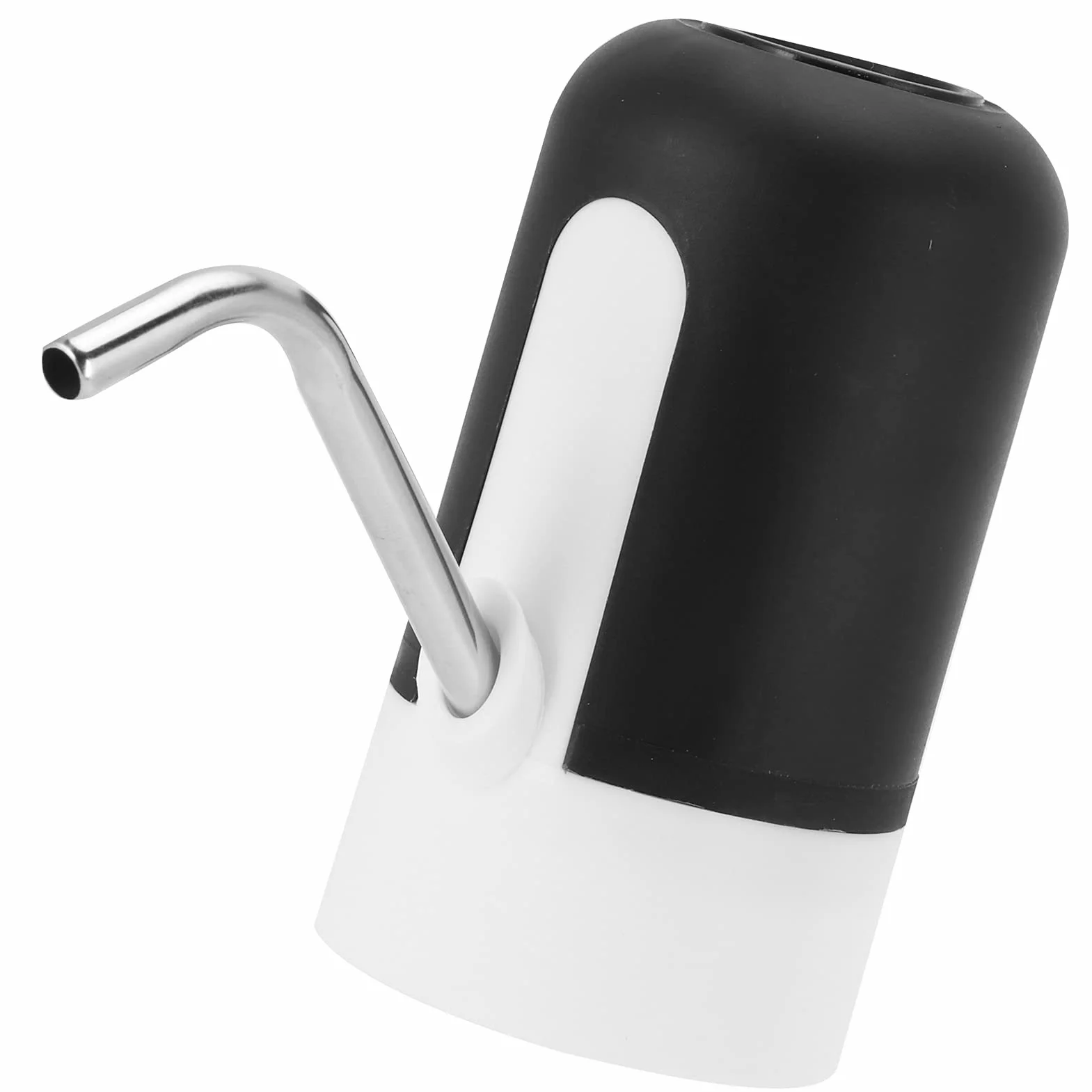Pompa do Butelek na Wodę, 4,5L ~ 18,9L Przenośny Dozownik do Butelek na Wodę Elektryczna ładowarka USB Automatyczna Pompa Wody Pitnej do Kuchni Biuro Domowe Pikniki Kempingowe(czarny)