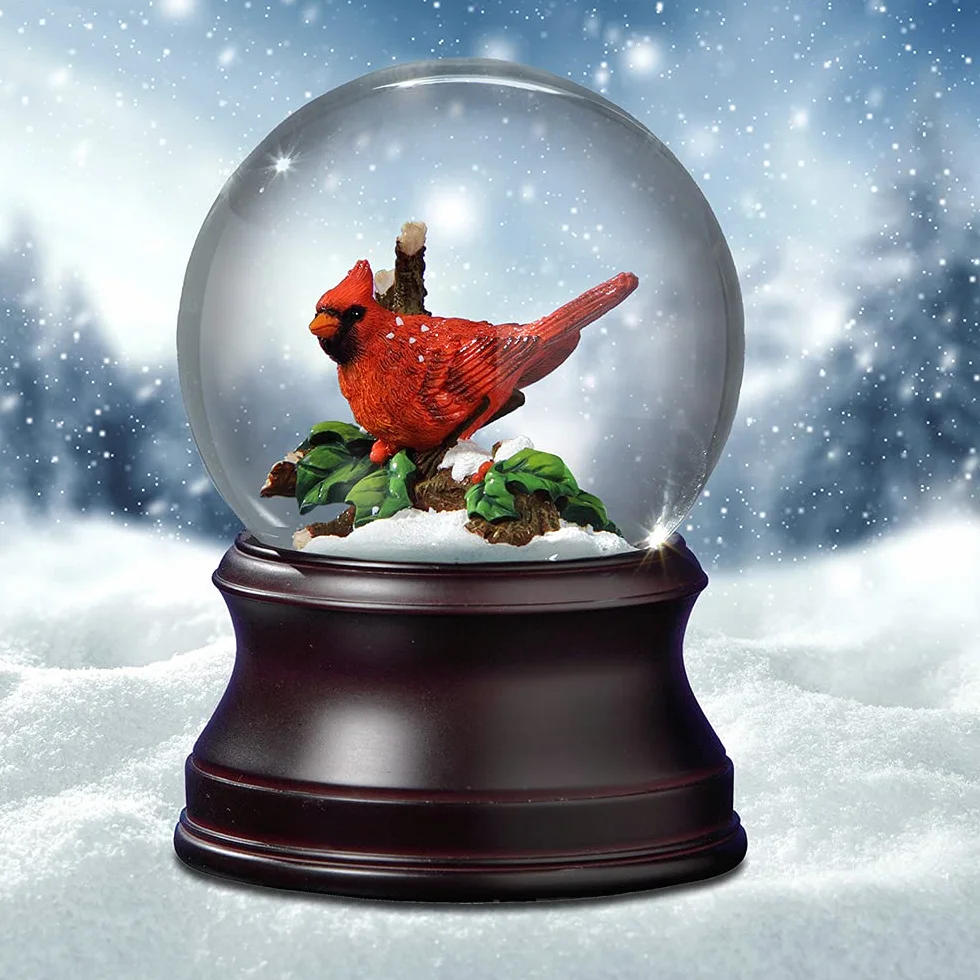 SFMB Holiday Cardinal Snow Globe