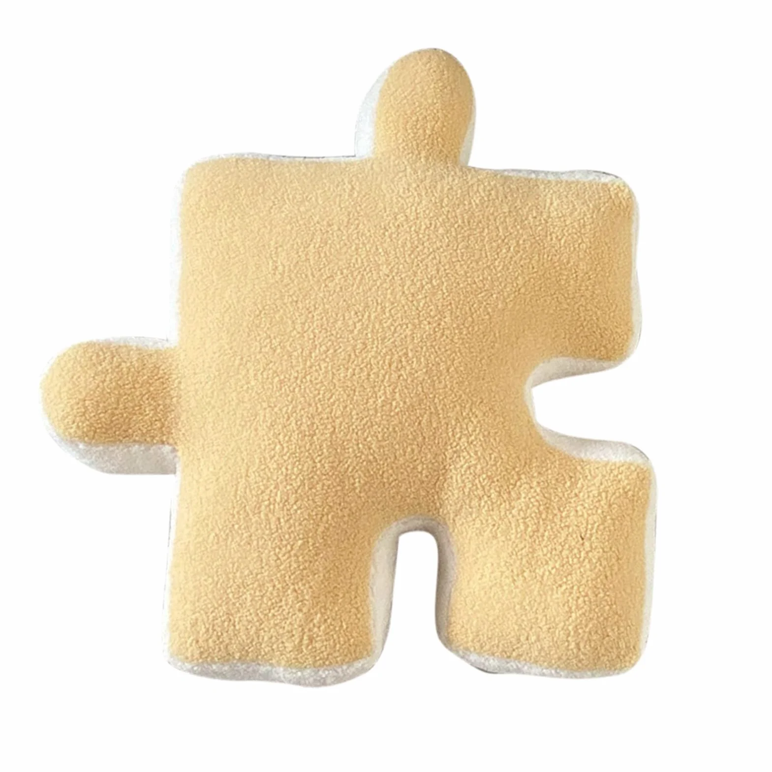 Pluszowy Rzut poduszką Ultra miękką Puzzle Poduszka Specjalna do Sofy Okno łóżka Wystrój Domu (YELLOW)