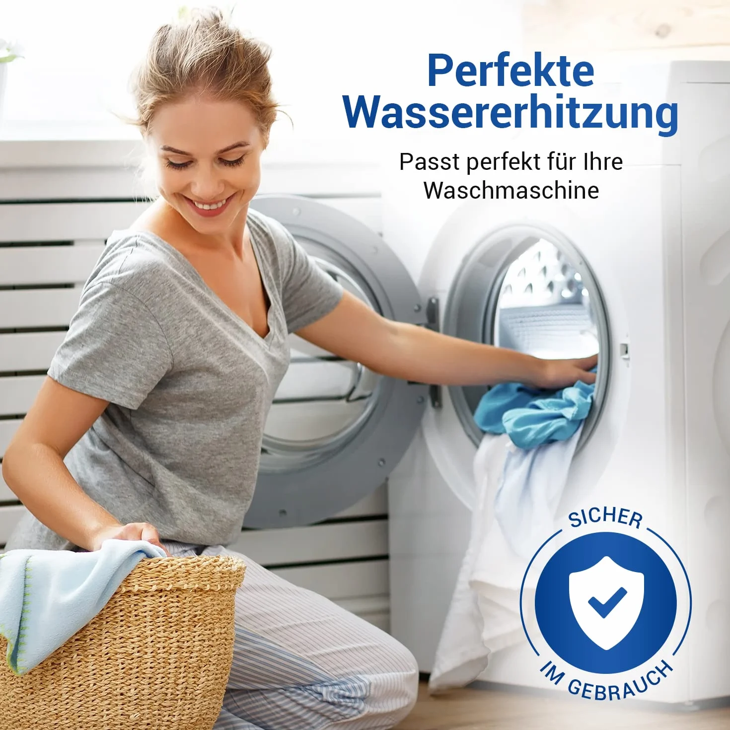 VIOKS Element grzejny 230 V 2100 W zamiennik pręta grzewczego Miele 6260482 6260483 6260485 i pręt grzewczy IRCA 4043769 - ogrzewanie 230 V pręt grzejny zamiennik do pralek
