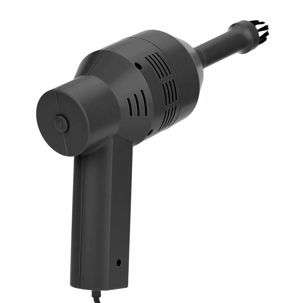 Bnineteenteam Odkurzacz do Klawiatury, Mini Ręczny Odkurzacz USB z Mocnym Ssaniem do Czyszczenia Laptopów i Komputerów Stacjonarnych (BLACK)