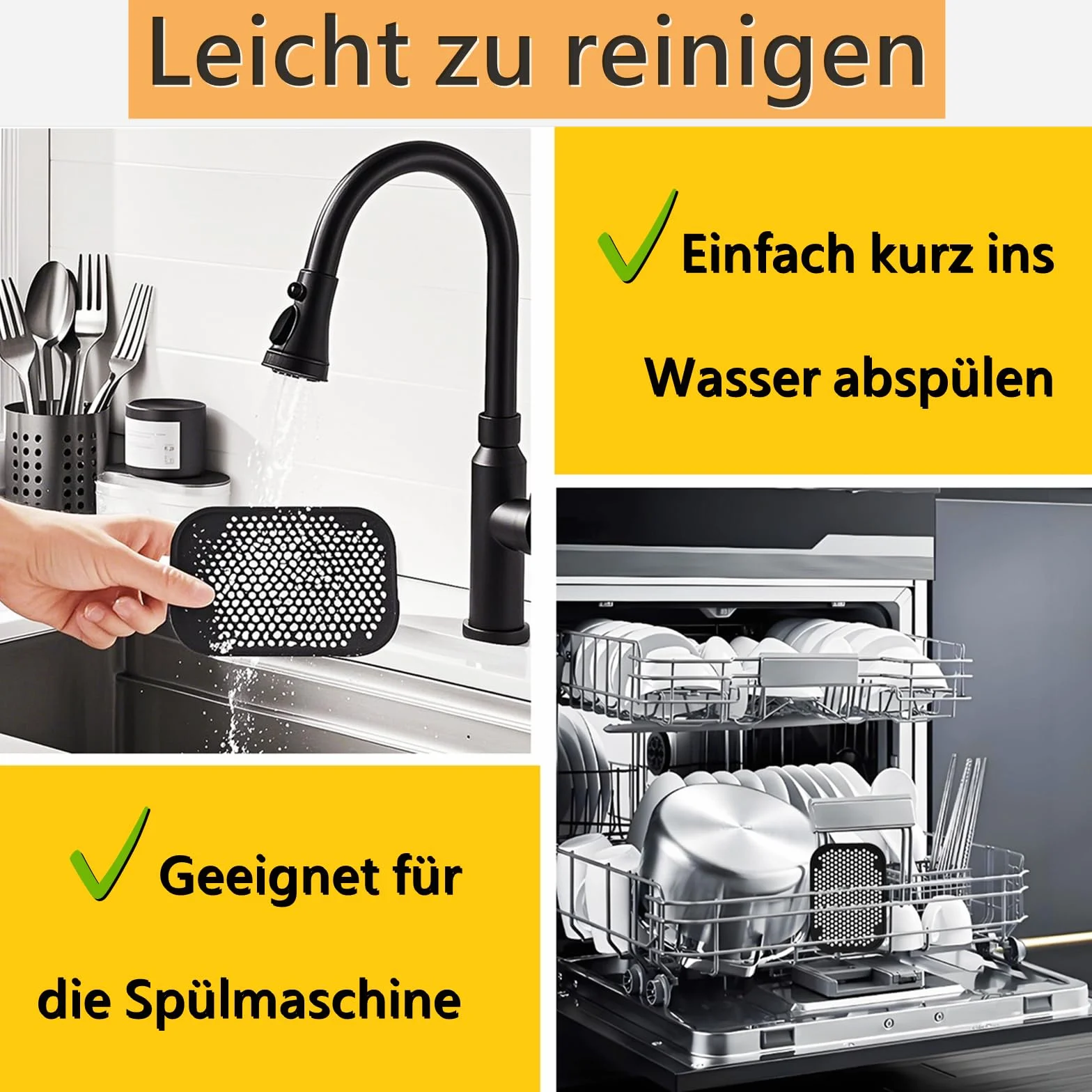 2 sztuki akcesoriów do ochrony przed pryskaniem do Ninja Double Stack XL SL400EU i SL300EU, silikonowa ochrona przed rozpryskiwaniem tłuszczu do frytkownicy na gorące powietrze Ninja Airfryer Double