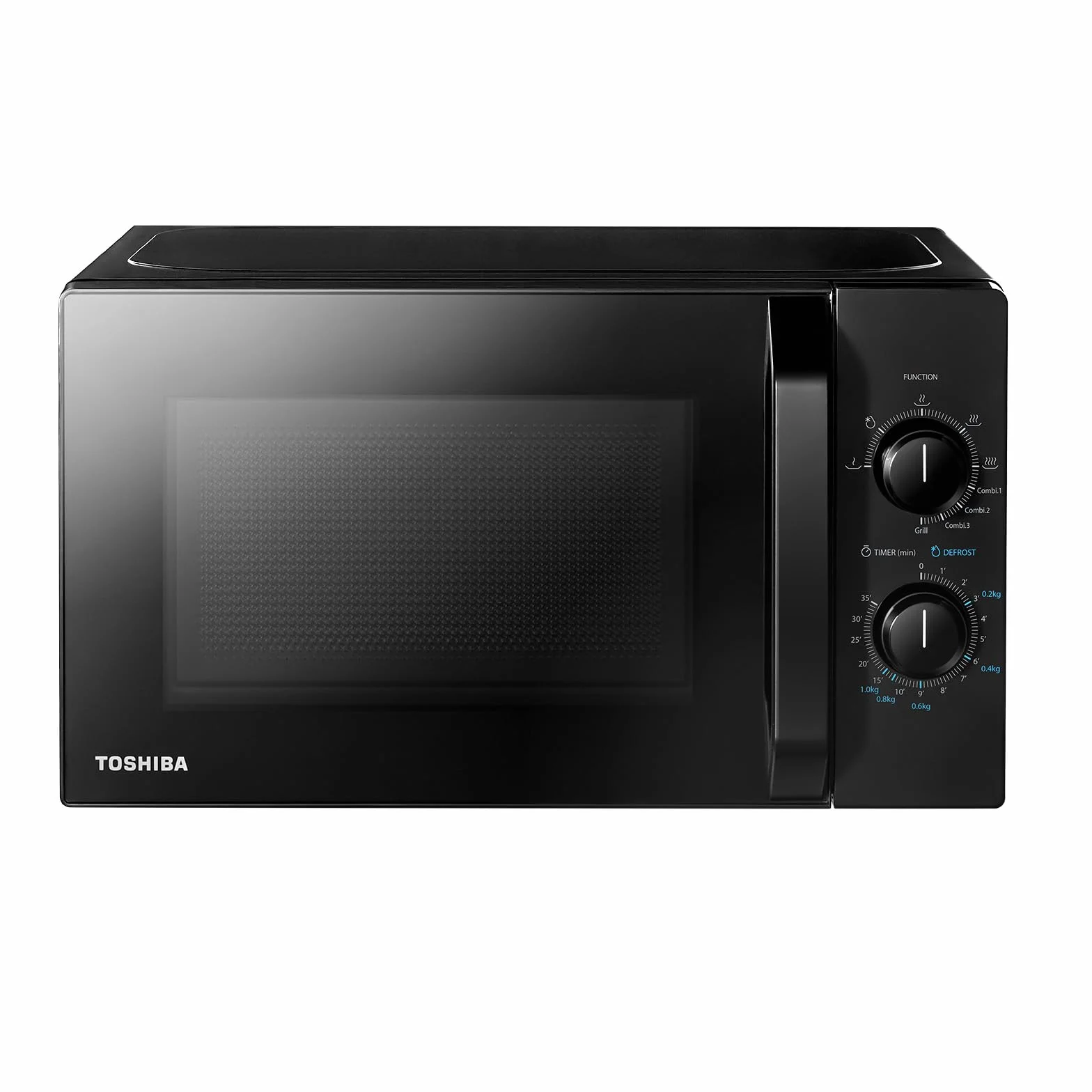 Toshiba MW2-MG20PE(BK) kuchenka mikrofalowa 700 W z chrupiącym grillem i funkcją gotowania kombi, 5 poziomów mocy, moc grillowania 1000 W, czarna