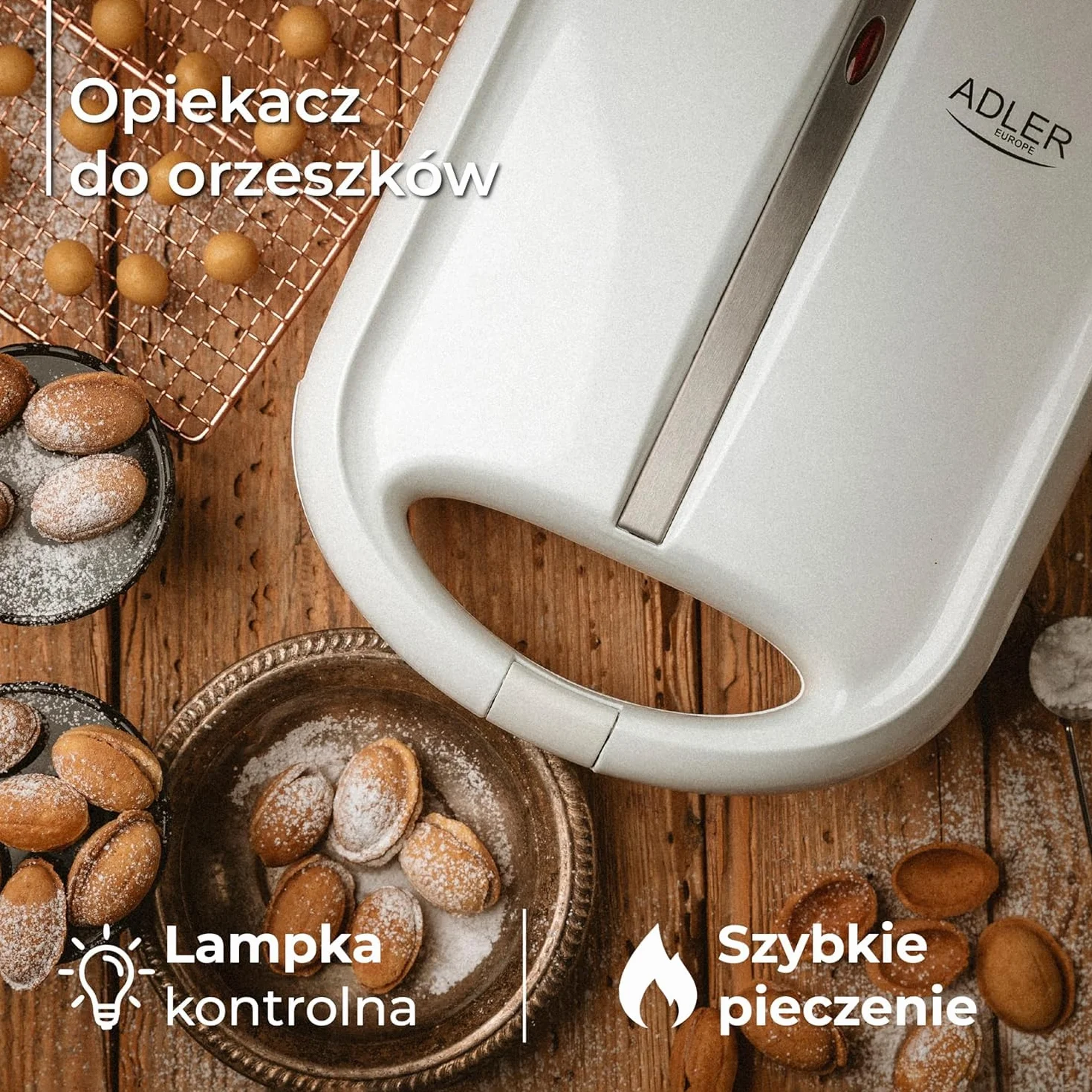 ADLER EUROPE 3039 Opiekacz do orzeszków XL