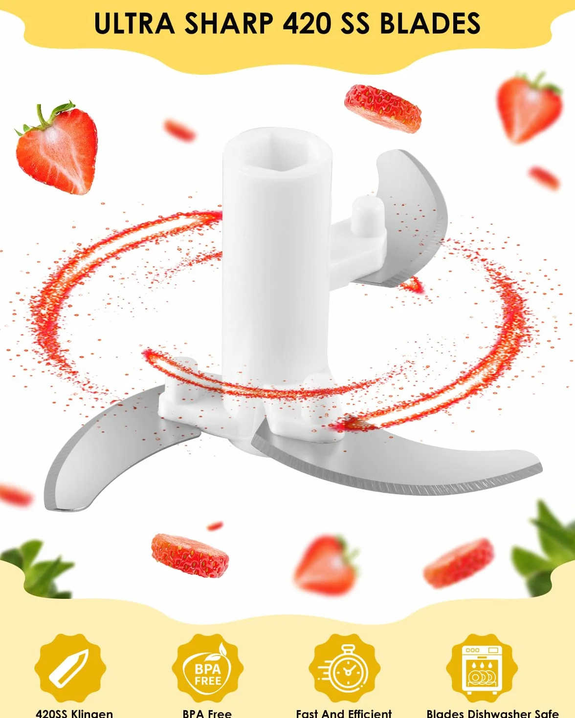 BROTOU Ręczna krajalnica do cebuli, krajalnica do warzyw, 520 ml, rozdrabniacz do warzyw, cebuli, owoców, owoców, warzyw (5 w 1, uniwersalna szatkownica ze szczotką)