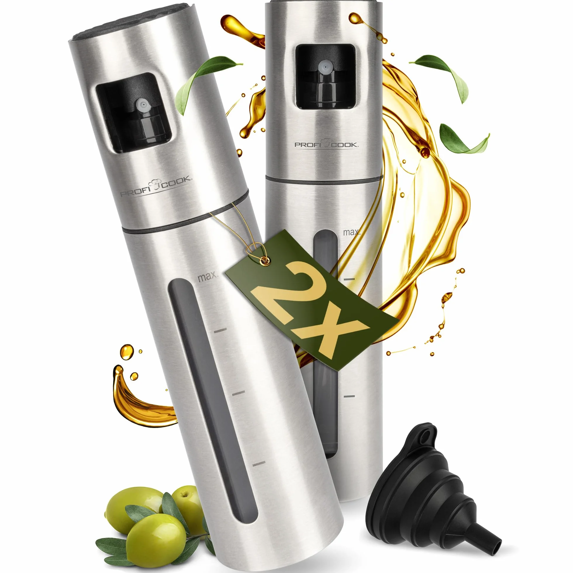ProfiCook, Rozpylacz do octu i oleju, pojemność 100 ml, lejek silikonowy, PC-EOS1270