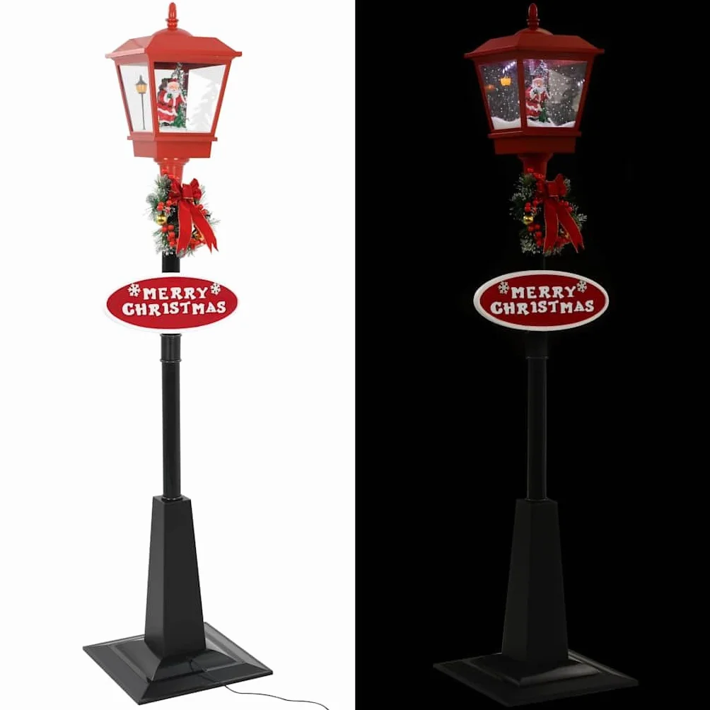 vidaXL Świąteczna latarnia z Mikołajem, 180 cm, LED