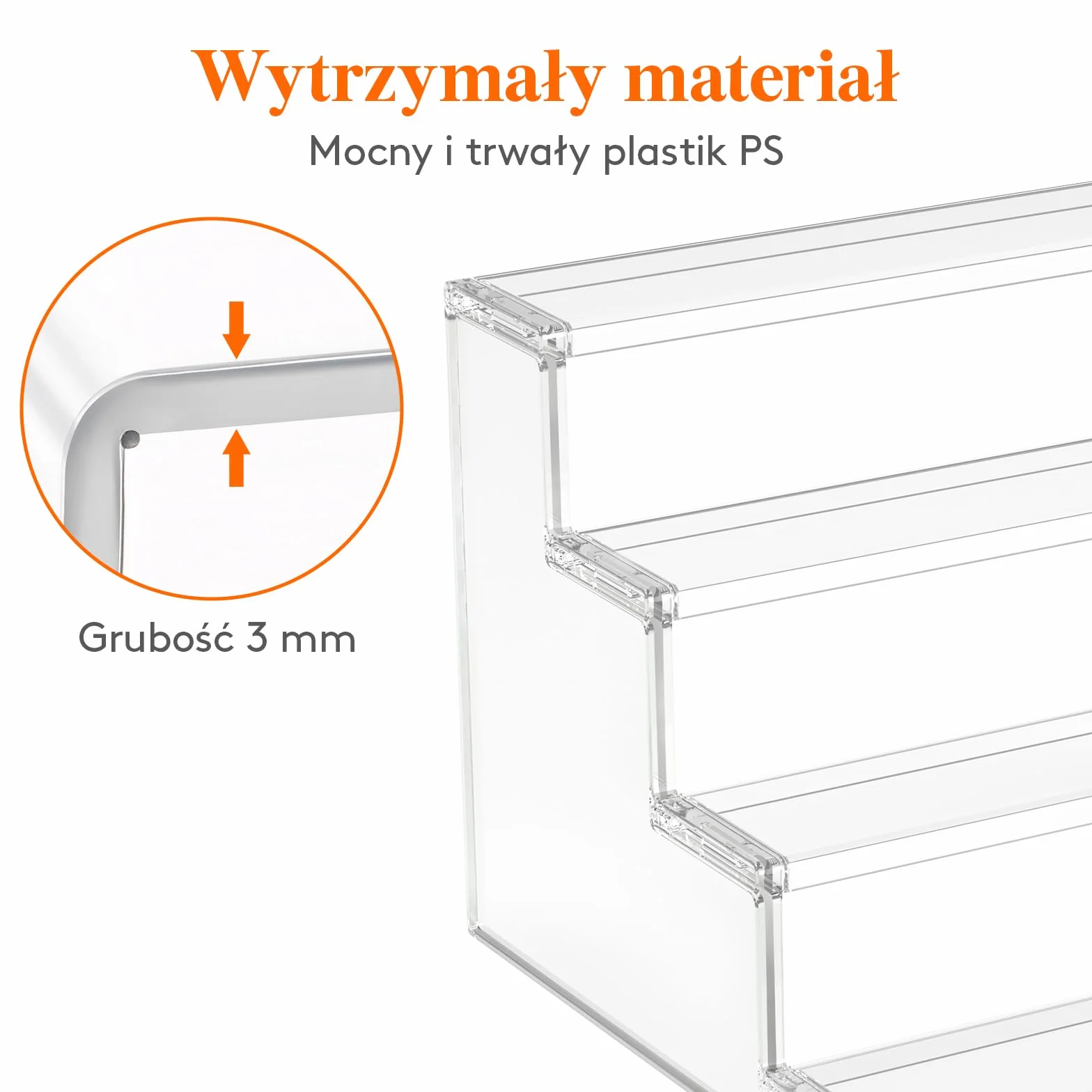 Lifewit 4-poziomowy przezroczysty stojak na babeczki, półka ekspozycyjna na babeczki, desery, figurki, stojak na stojaki na święta, urodziny, dekoracje ślubne, 1-pak, 30,5 m