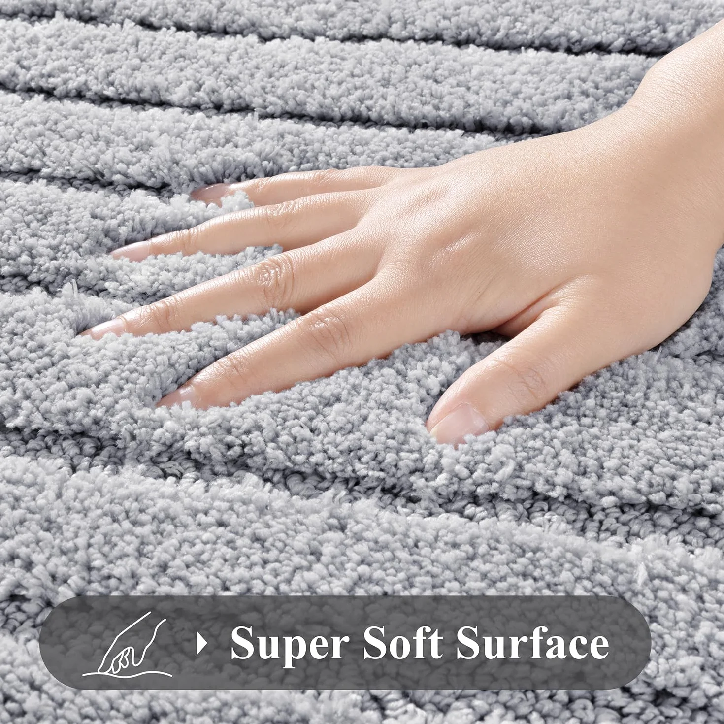 SHACOS Mata łazienkowa z mikrofibry 60x90 cm antypoślizgowa chłonna