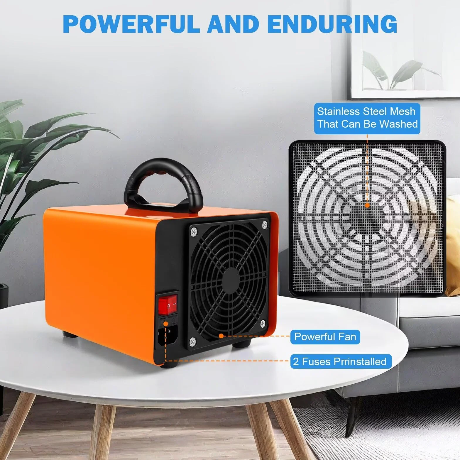 Generator ozonu 80 000 mg/h, maszyna ozonowa usuwanie zapachów ozonu eliminator zapachów ozonator jonizator powietrza dezodoryzator do domu/samochodu/dymu/zapachu zwierząt domowych