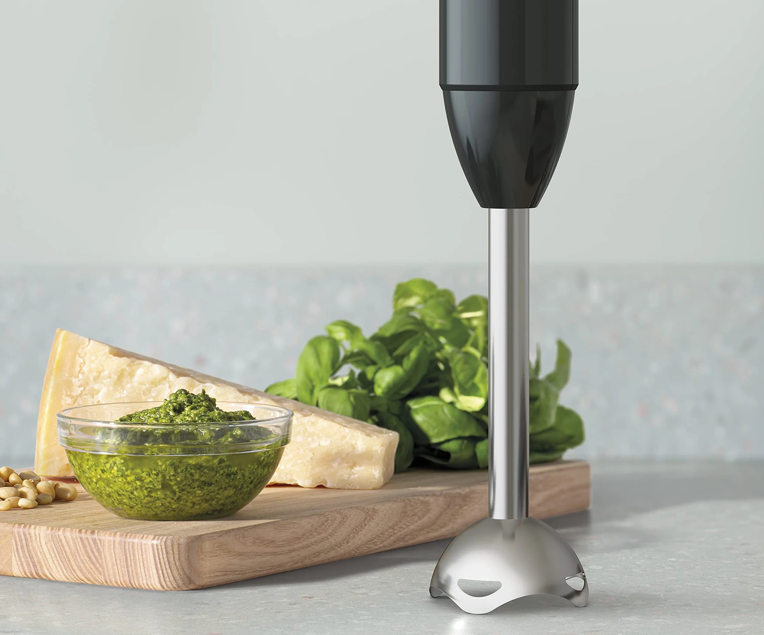 Electrolux Blender Ręczny Create 4 E4HB1-6GG, Rozwiązanie TruFlow, Blenderowy, Funkcja Turbo, Wydajny silnik o mocy 600W, Liczba ustawień 10, Urządzenie nie zawiera bisfenolu, 600 ml, Czarny