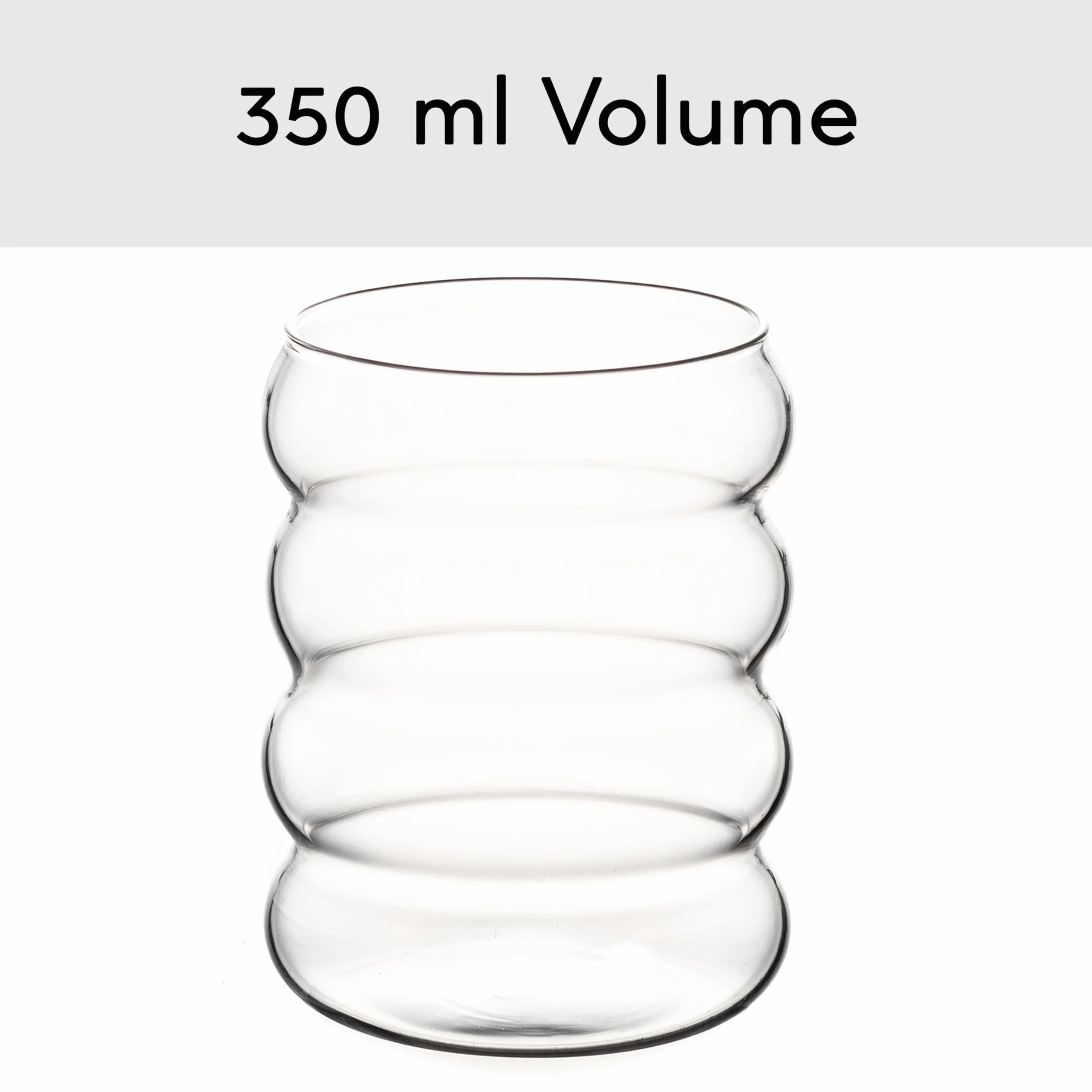 Hanseküche Zestaw szklanek Bubble 4 x 350 ml ze szklanymi słomkami do mrożonej kawy, wody i koktajli