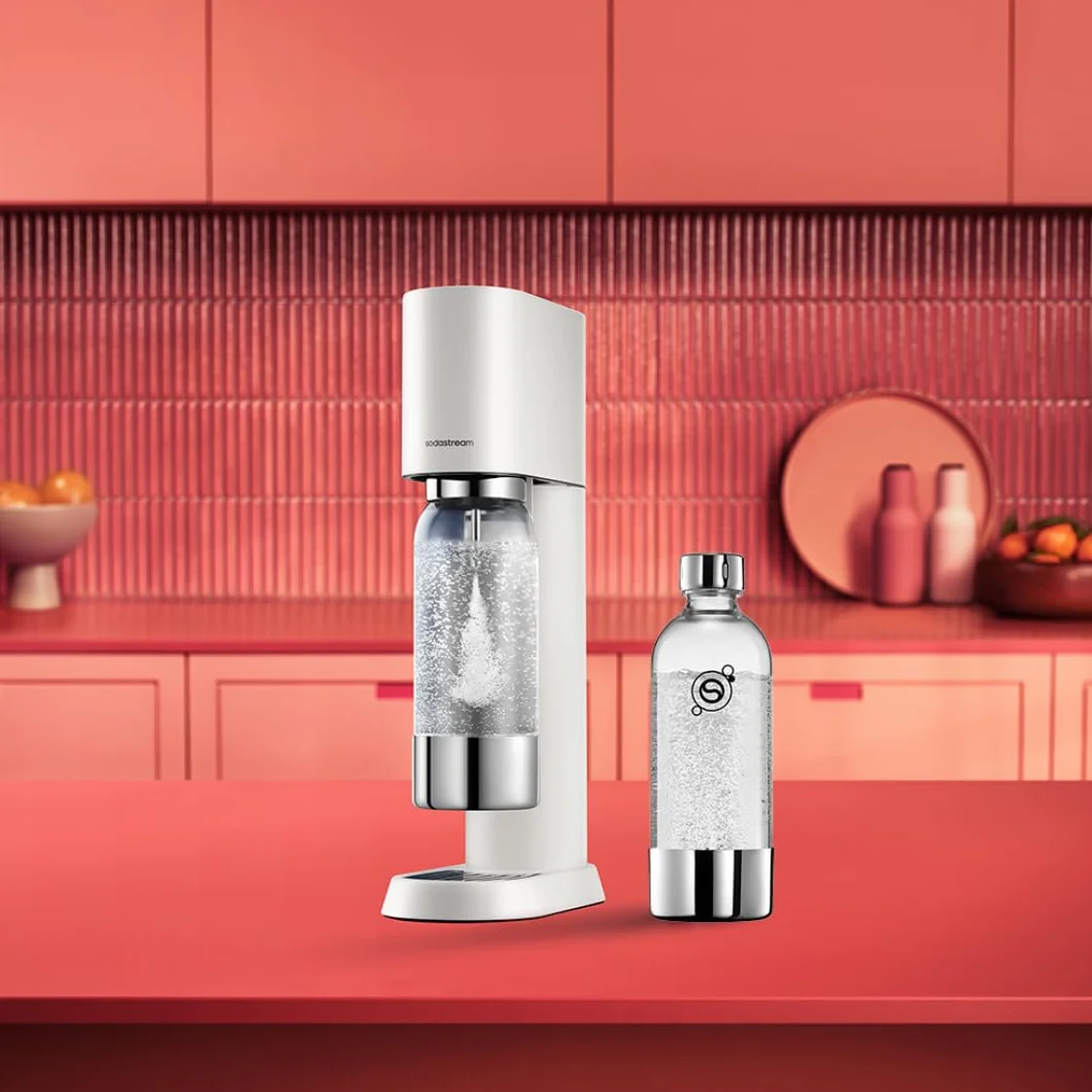 SodaStream Butelka 1L Maszyna do wody gazowanej i sodowej | Kompatybilna z zmywarką | Wykończenie ze stali nierdzewnej