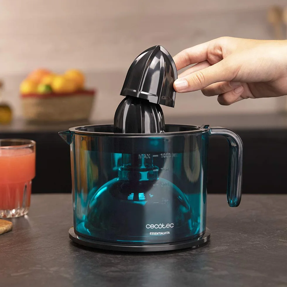 Cecotec Essentialvita Adjus 4148 Elektryczna Wyciskarka do Cytrusów, Czarny