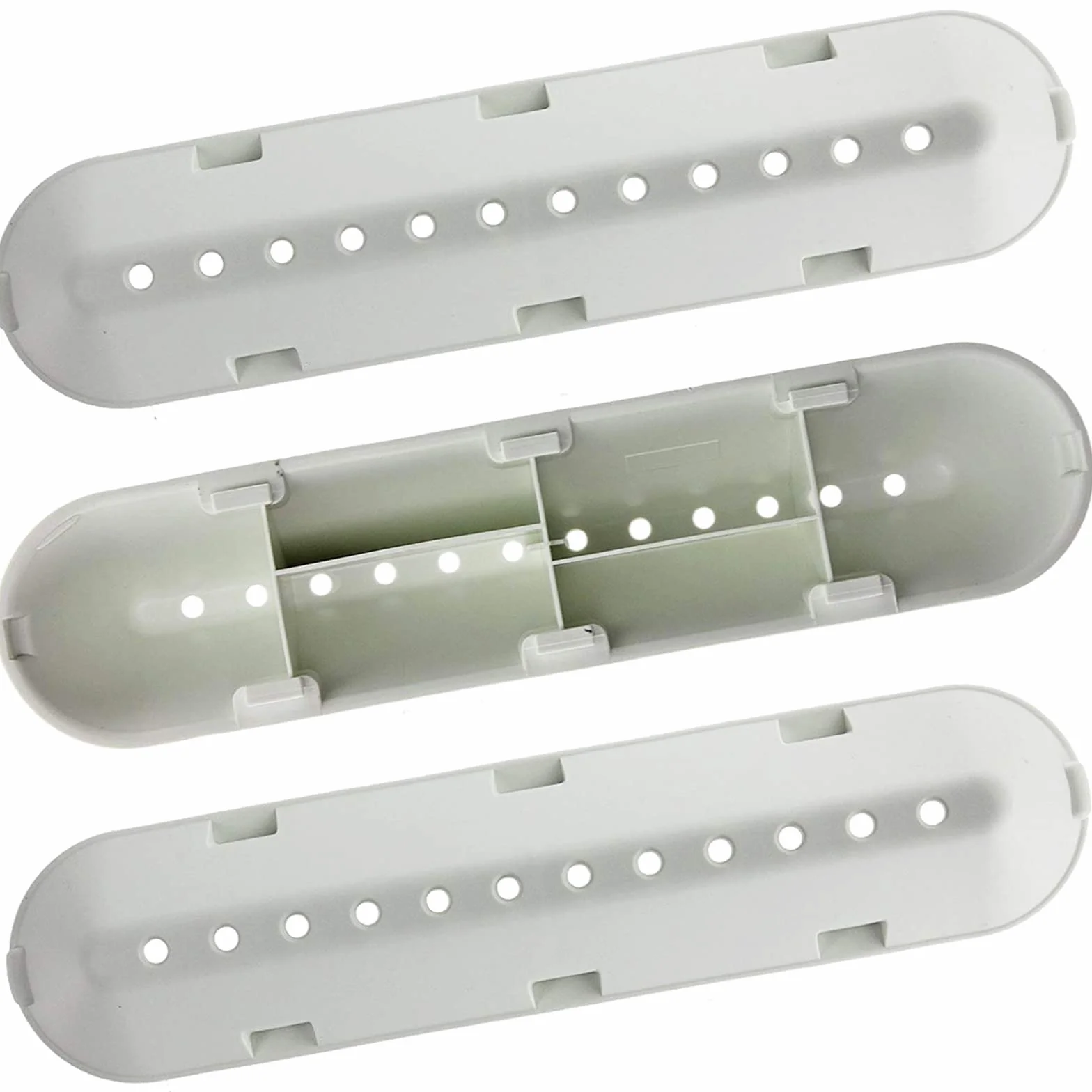 SPARES2GO 12 Otworów Lopatka Bębnowa kompatybilny z Hotpoint Pralek (227 mm x 53 mm x 38 mm, 3 Sztuki)