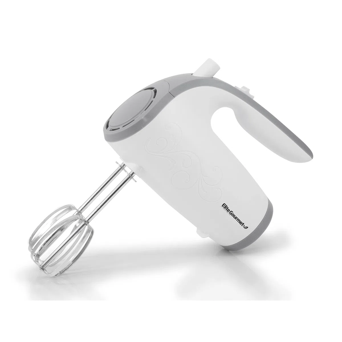 Elite Gourmet EHM-003X Ultra Power elektryczny mikser ręczny z 5 prędkościami, biały